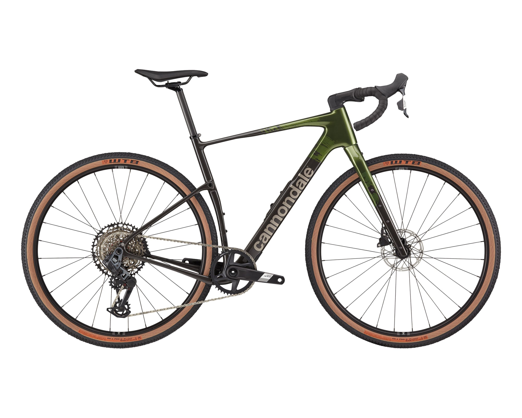 Cannondale – Topstone Carbon 2 AXS - 1x – Spruce Green – 2025, Fahrrad, Modelljahr 2025, in Spruce Green, Seitenansicht