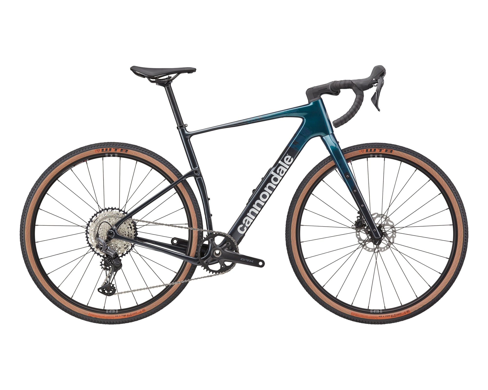 Cannondale – Topstone Carbon 3 GRX - 1x – Deep Teal – 2025, Fahrrad, Modelljahr 2025, in Deep Teal, Seitenansicht