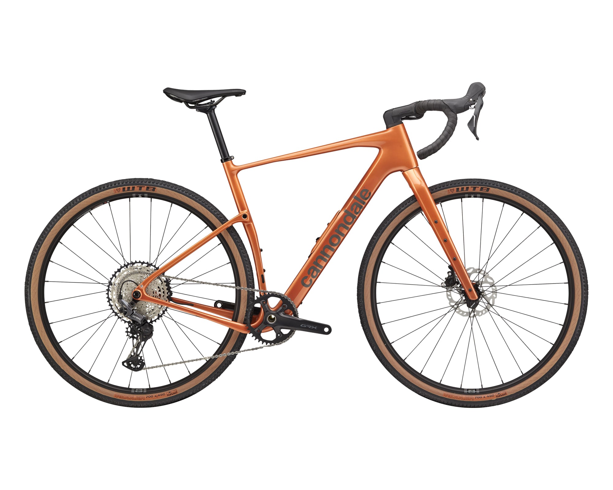 Cannondale – Topstone Carbon 3 GRX - 1x – Orange Slice – 2025, Fahrrad, Modelljahr 2025, in Orange Slice, Seitenansicht