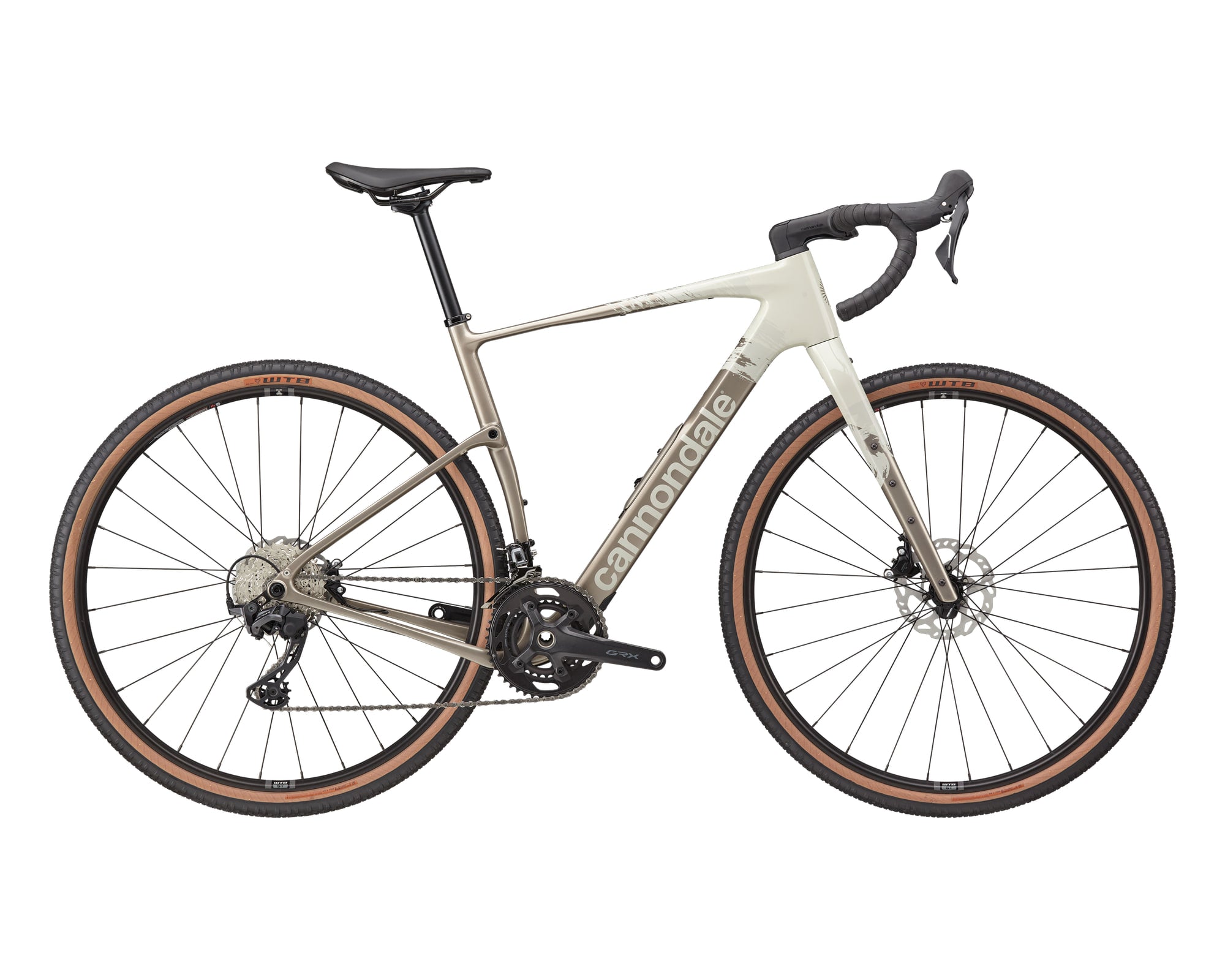 Cannondale – Topstone Carbon 3 GRX - 2x – Chalk – 2025, Fahrrad, Modelljahr 2025, in Chalk, Seitenansicht