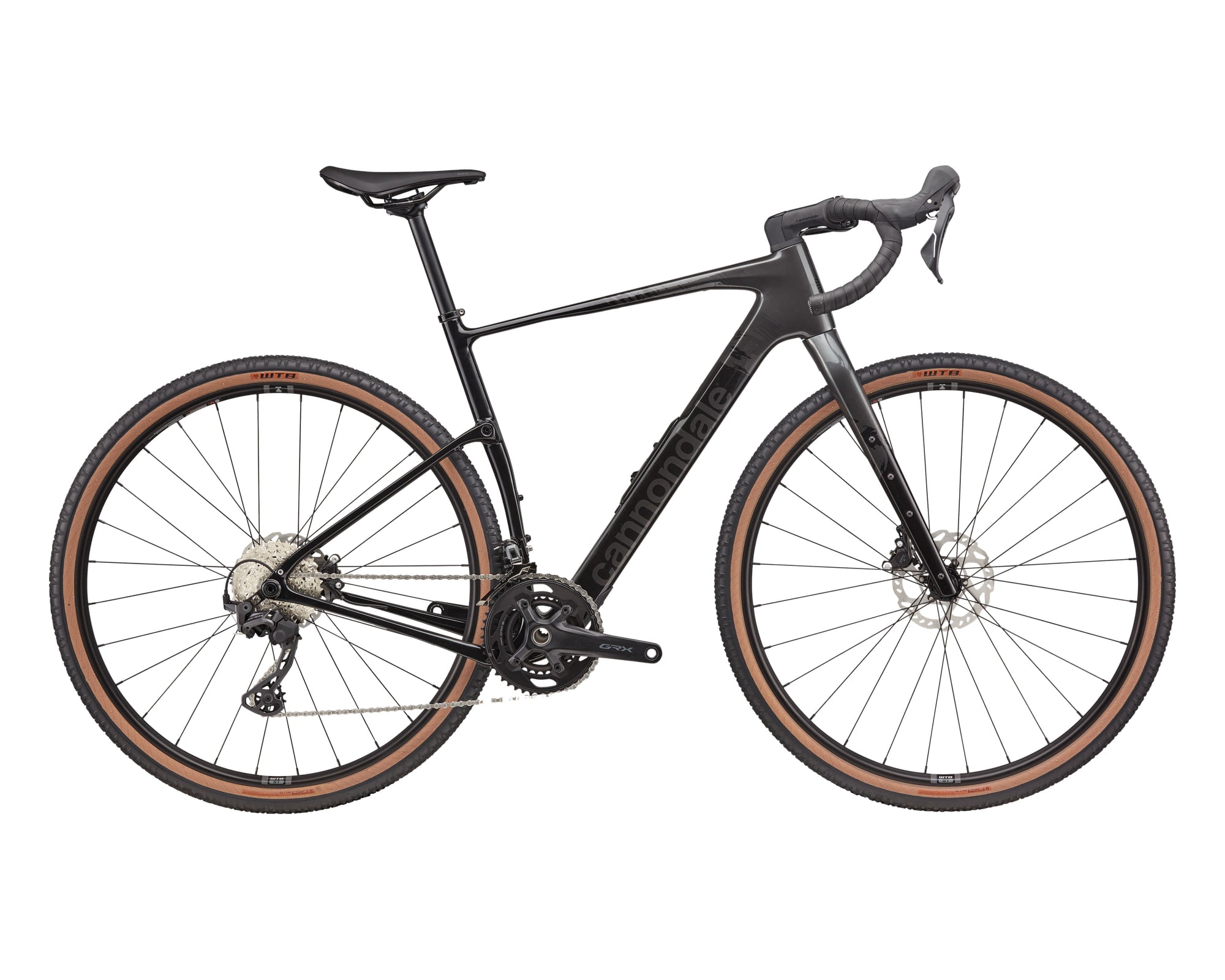 Cannondale – Topstone Carbon 3 GRX - 2x – Smoke Black – 2025, Fahrrad, Modelljahr 2025, in Smoke Black, Seitenansicht