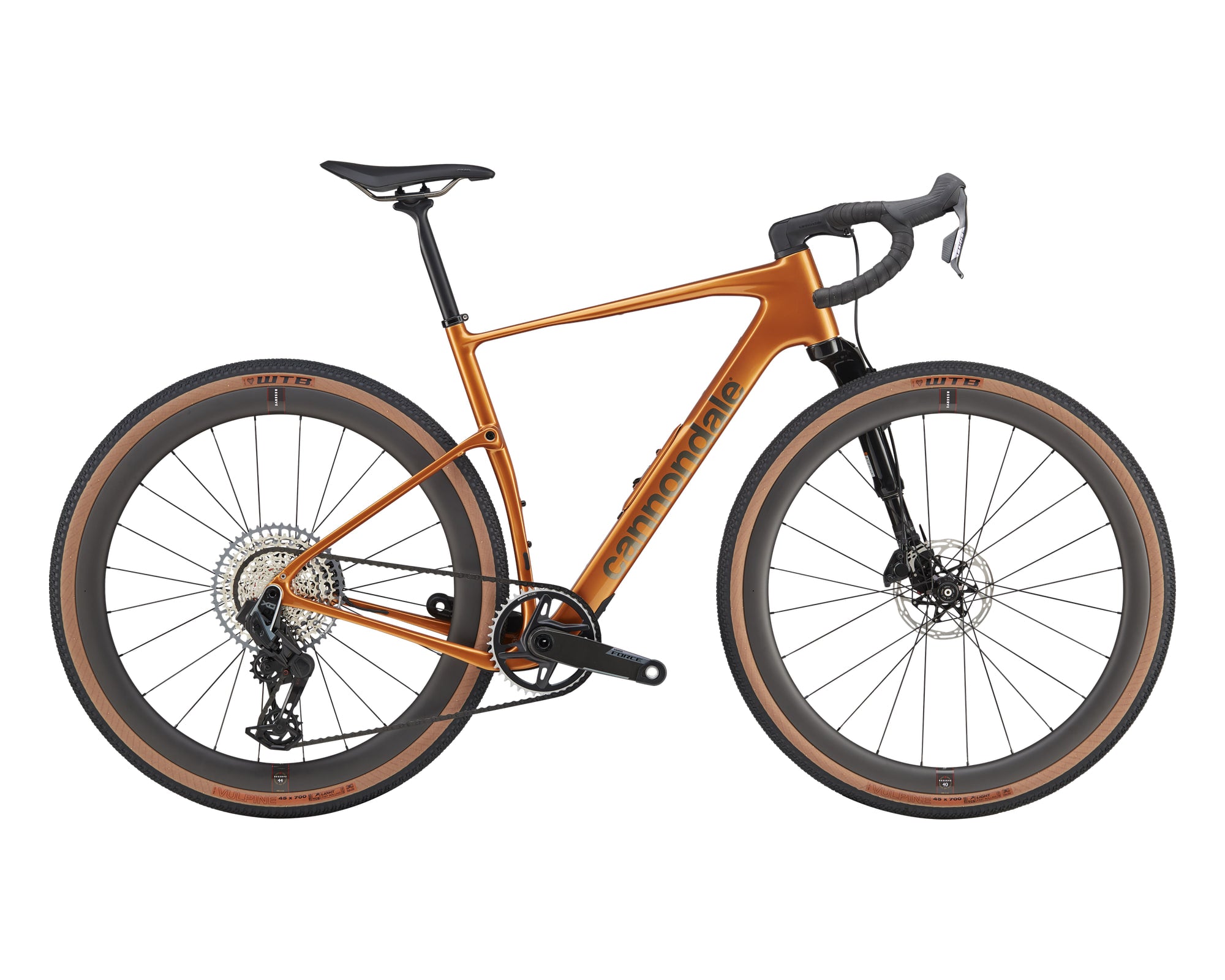 Cannondale – Topstone Carbon LTD Lefty AXS – Tiger Eye – 2025, Fahrrad, Modelljahr 2025, in Tiger Eye, Seitenansicht
