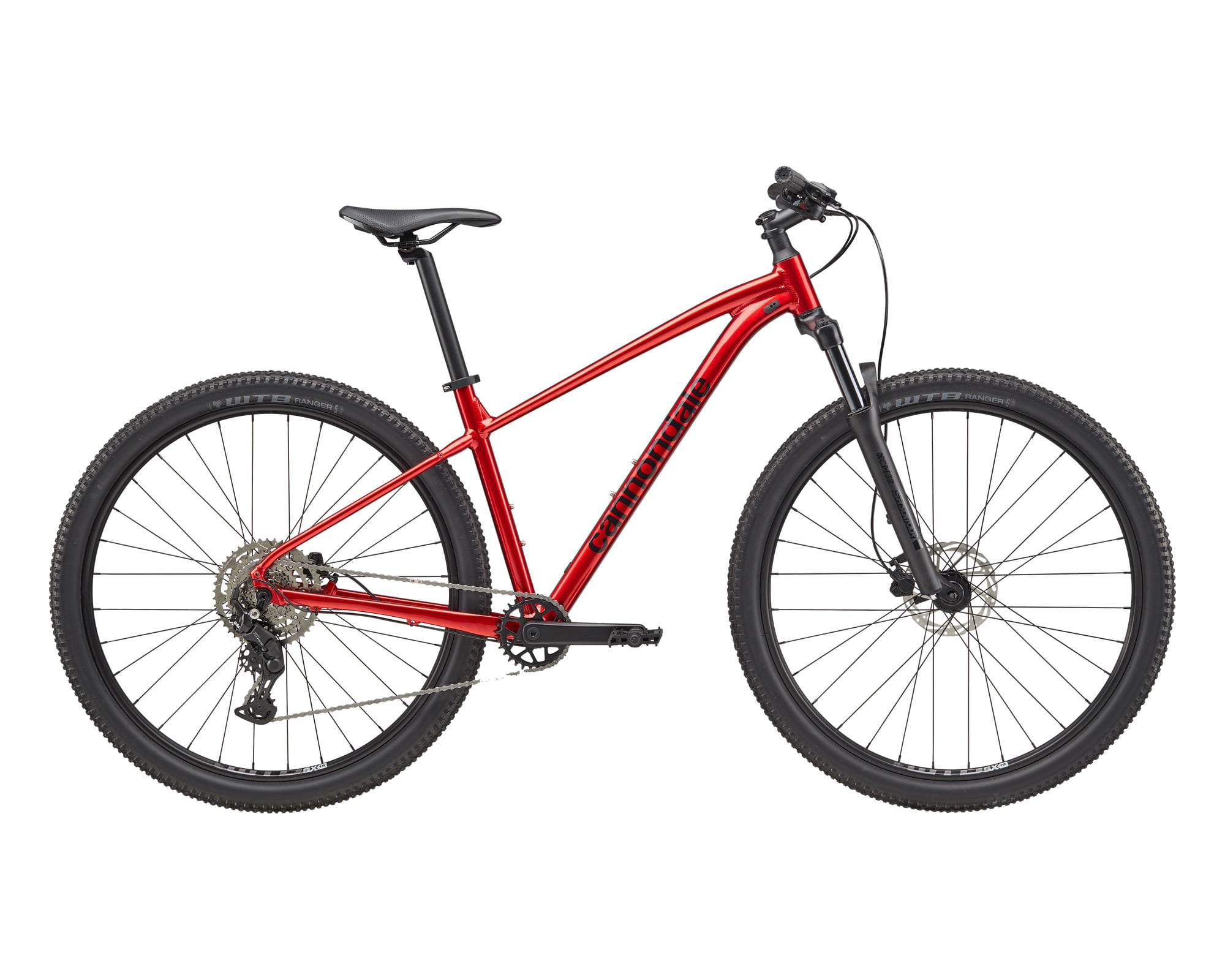 Cannondale – Trail 2 – Metallic Red – 2025, Fahrrad, Modelljahr 2025, in Metallic Red, Seitenansicht