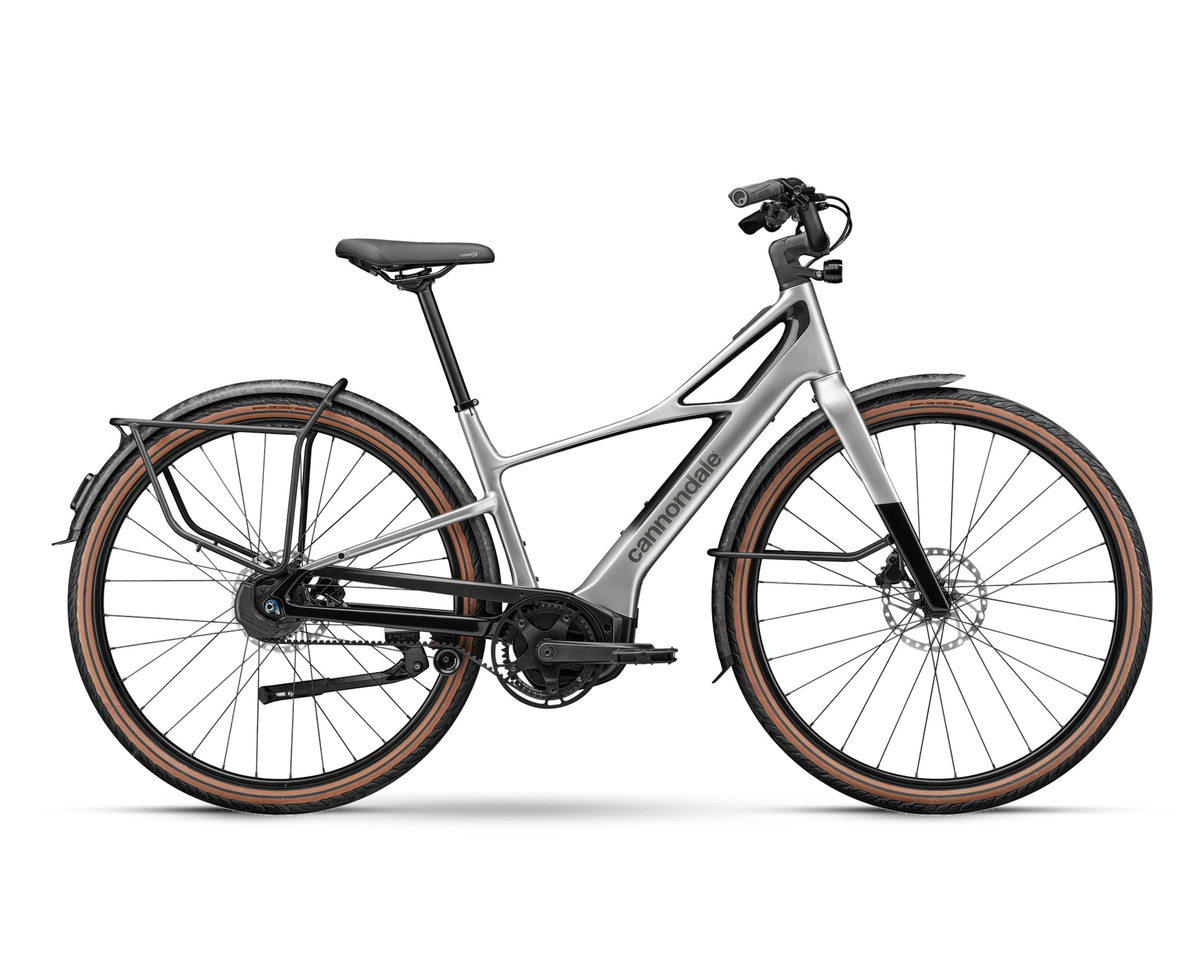 Cannondale – FlyingV 1 – Silver – 2025, Seitenansicht auf weißem Hintergrund