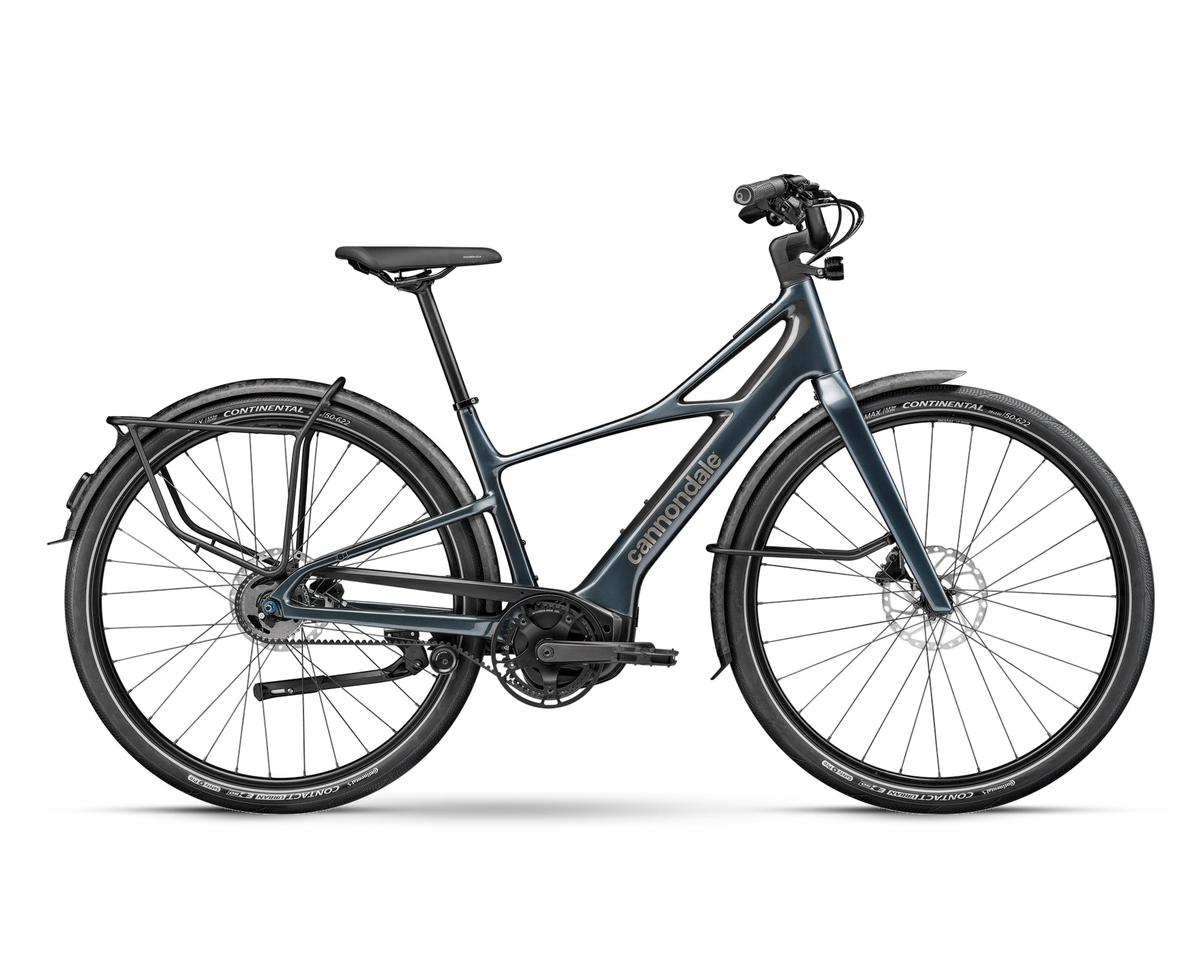 Cannondale – FlyingV 2 – Tungsten Blue – 2025, Seitenansicht auf weißem Hintergrund