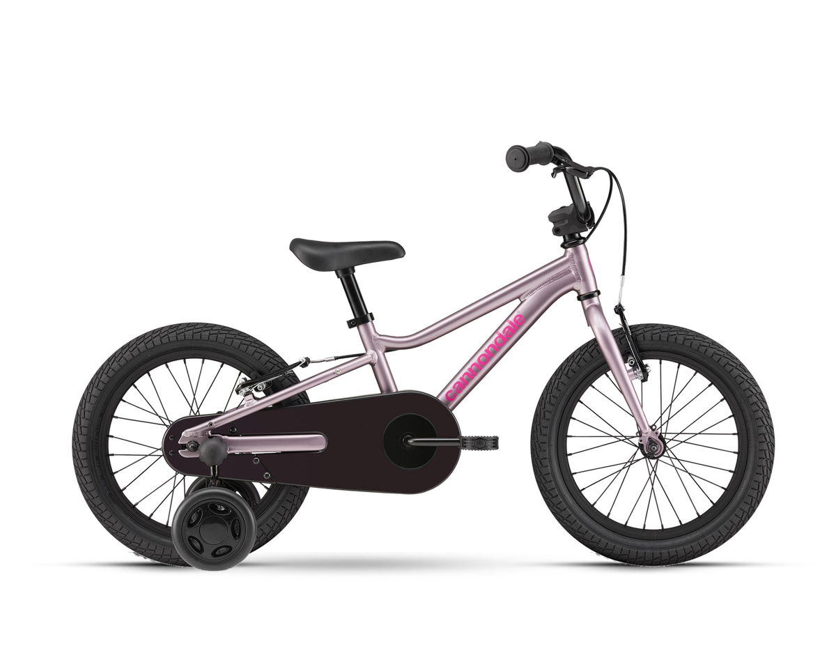 Cannondale – Kids Trail 16 Freewheel – Lavender – 2026, Seitenansicht auf weißem Hintergrund
