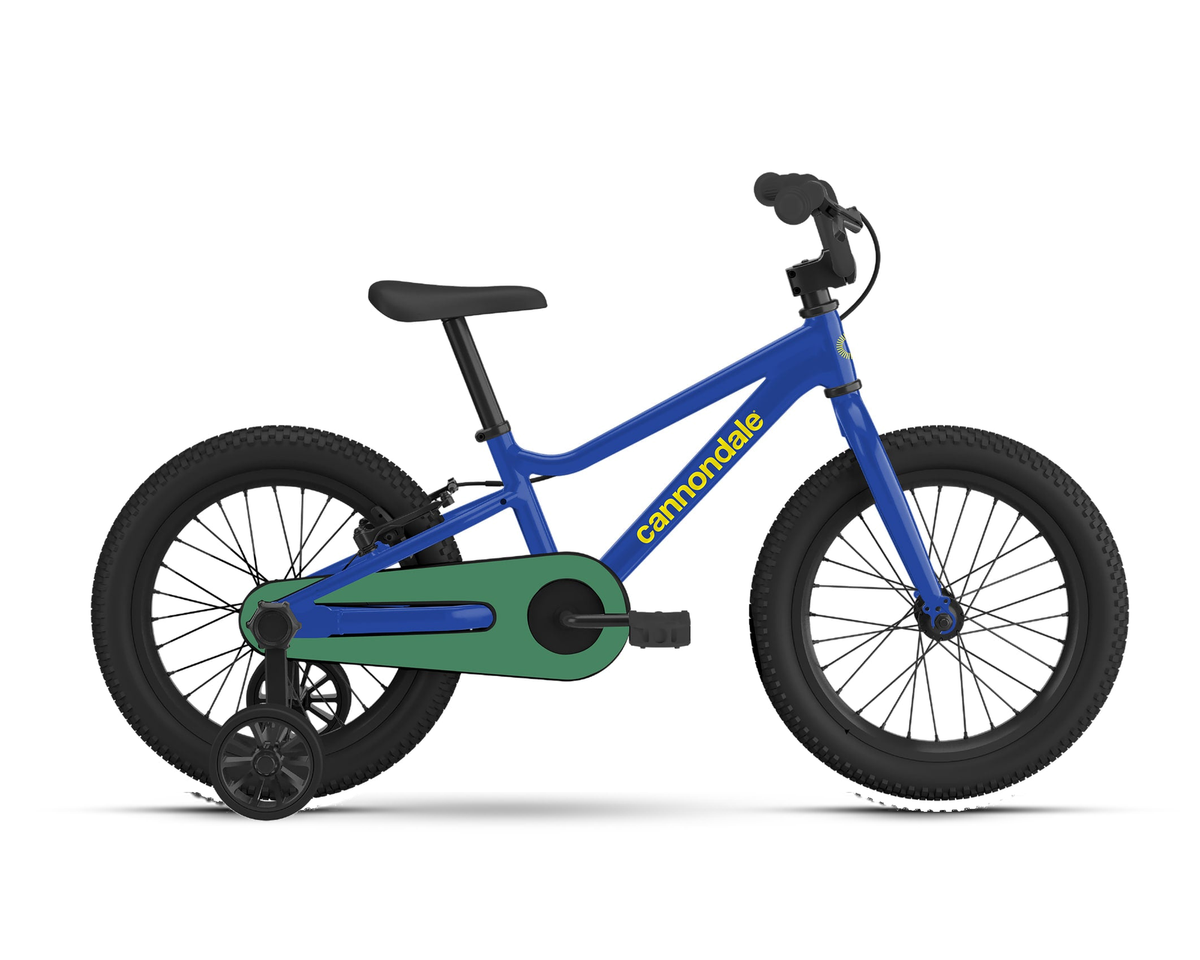 Cannondale – Kids Trail 16 Freewheel – Sonic Blue – 2026, Seitenansicht auf weißem Hintergrund