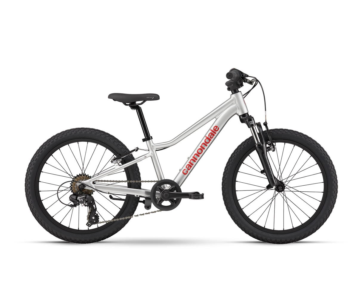 Cannondale – Kids Trail 20 – Silver – 2026, Seitenansicht auf weißem Hintergrund