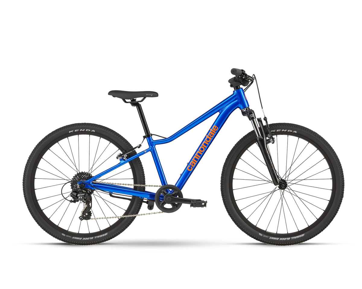 Cannondale – Kids Trail 24 – Sonic Blue – 2026, Seitenansicht auf weißem Hintergrund
