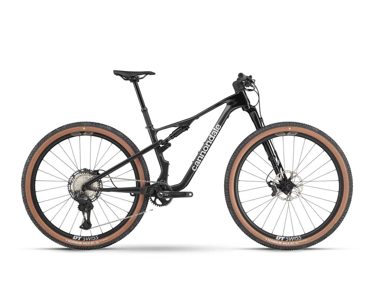 Cannondale – Scalpel Carbon 2 Lefty – Smoke Black – 2025, Seitenansicht auf weißem Hintergrund