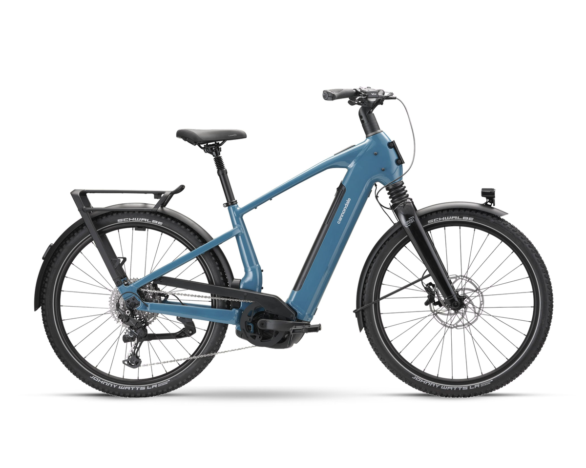 Cannondale – Tesoro 2 HeadShok – Storm Cloud – 2026, Seitenansicht auf weißem Hintergrund