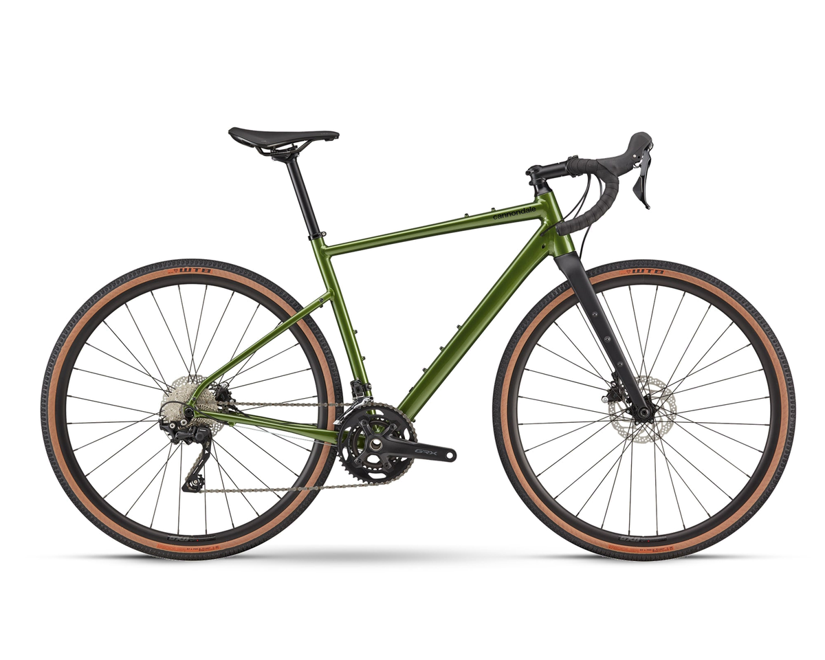 Cannondale – Topstone 2 GRX 2x – Spruce Green – 2025, Seitenansicht auf weißem Hintergrund