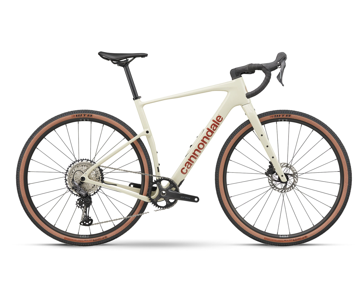 Cannondale – Topstone Carbon 3 GRX - 1x – Moonrock – 2025, Seitenansicht auf weißem Hintergrund