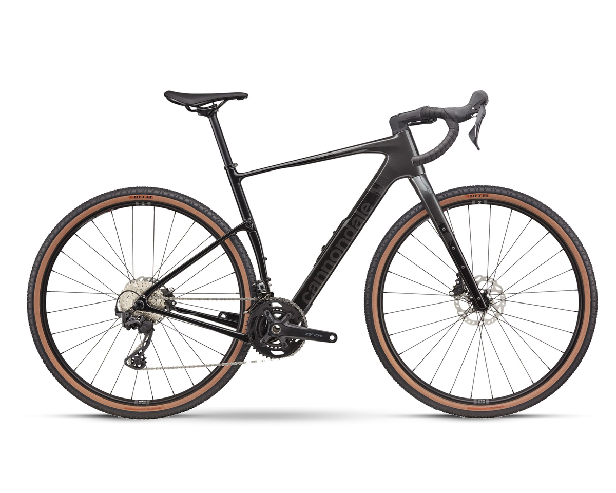 Cannondale – Topstone Carbon 3 GRX - 2x – Smoke Black – 2025, Seitenansicht auf weißem Hintergrund
