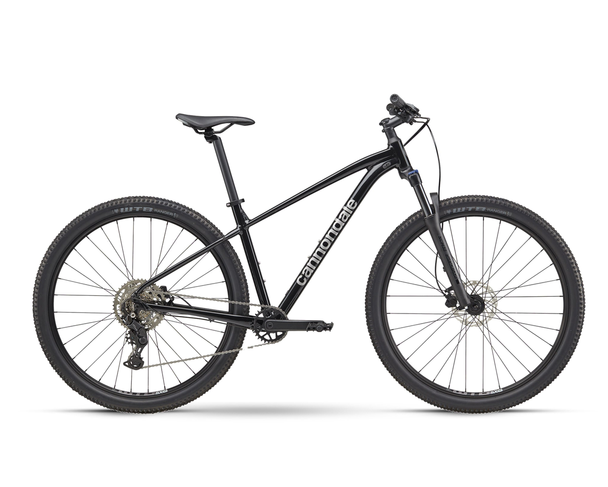 Cannondale – Trail 2 – Black – 2025, Seitenansicht auf weißem Hintergrund