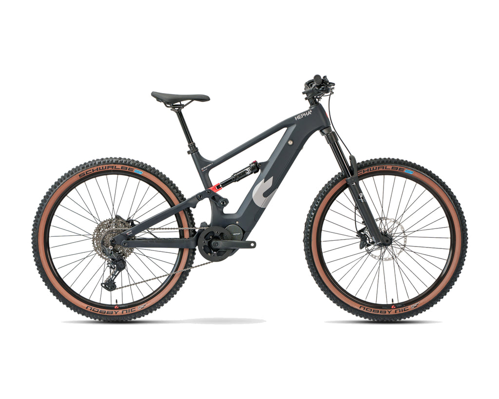 HEPHA – All Mountain 7 Carbon Limited – Black – High Step – 2026, Fahrrad, Modelljahr 2026, in Black, Seitenansicht