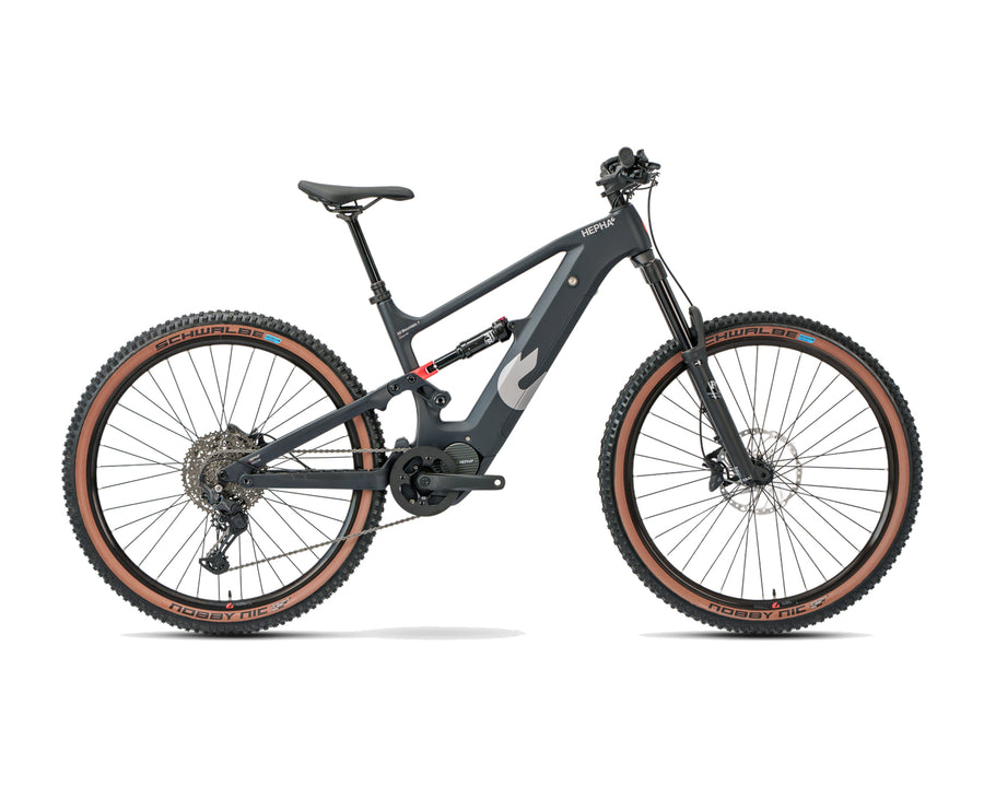 HEPHA – All Mountain 7 Carbon Limited – Black – High Step – 2026, Fahrrad, Modelljahr 2026, in Black, Seitenansicht