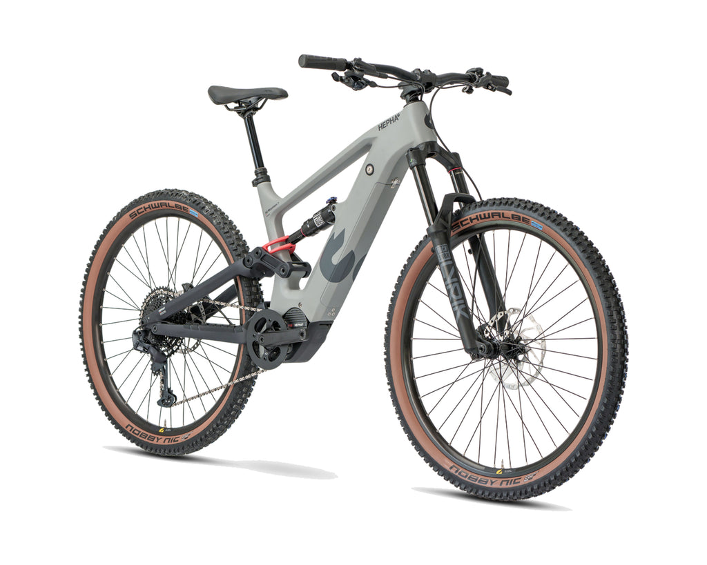 HEPHA – All Mountain 7 Carbon Ultra – Grey – High Step – 2026, Fahrrad, Modelljahr 2026, in Grey, Frontansicht, Bild 2