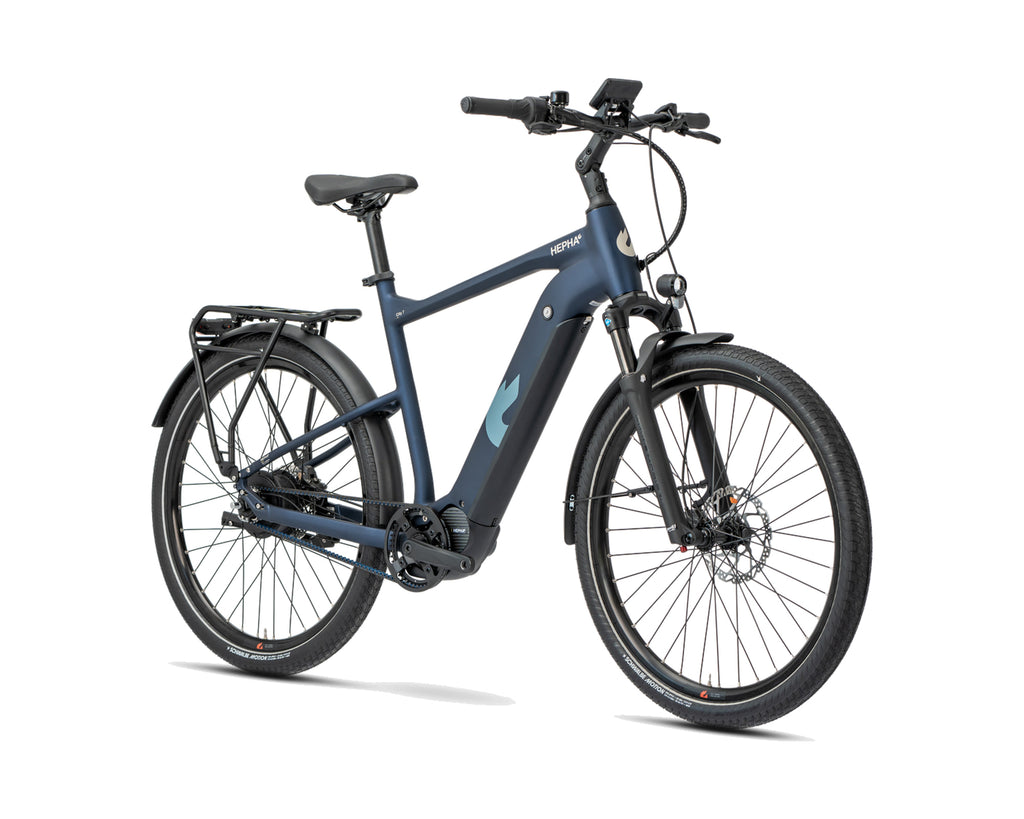 HEPHA – City 7 Ultra – Dark Blue – High Step – 2026, Fahrrad, Modelljahr 2026, in Dark Blue, Frontansicht, Bild 2