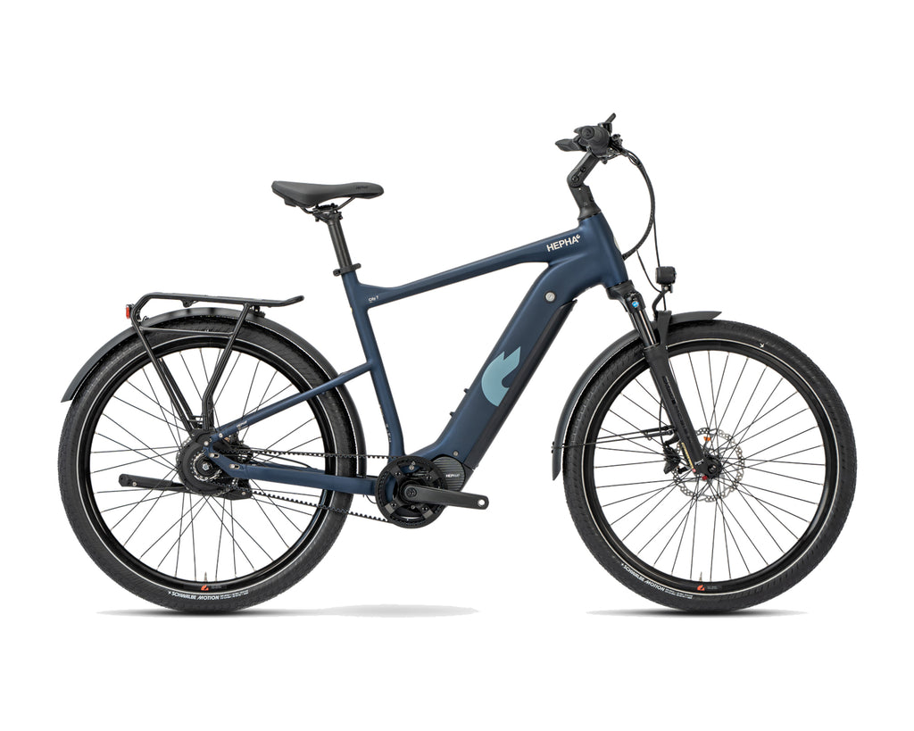 HEPHA – City 7 Ultra – Dark Blue – High Step – 2026, Fahrrad, Modelljahr 2026, in Dark Blue, Seitenansicht