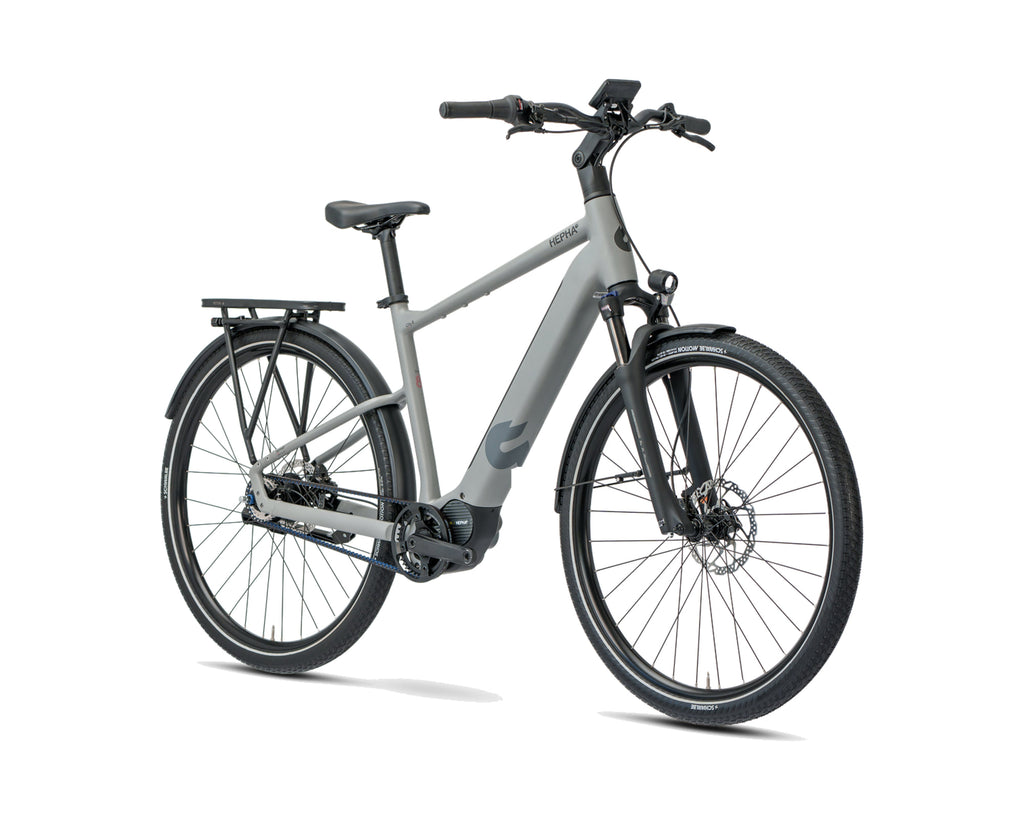 HEPHA – City 8 Performance – Grey – High Step – 2026, Fahrrad, Modelljahr 2026, in Grey, Frontansicht, Bild 2