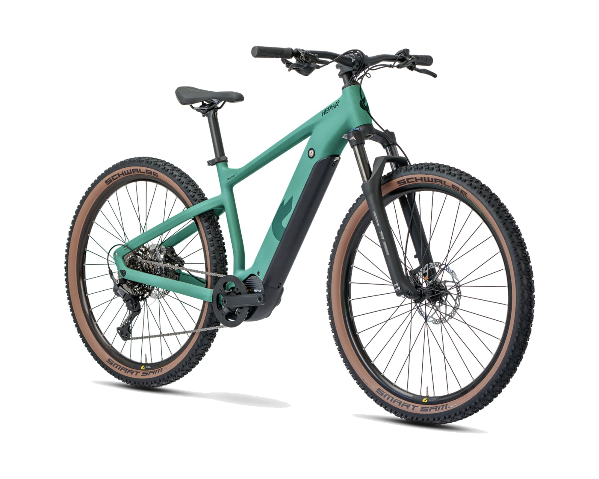 HEPHA – Mountain 7 Ultra – Petrol – High Step – 2026, Fahrrad, Modelljahr 2026, in Petrol, Frontansicht, Bild 2