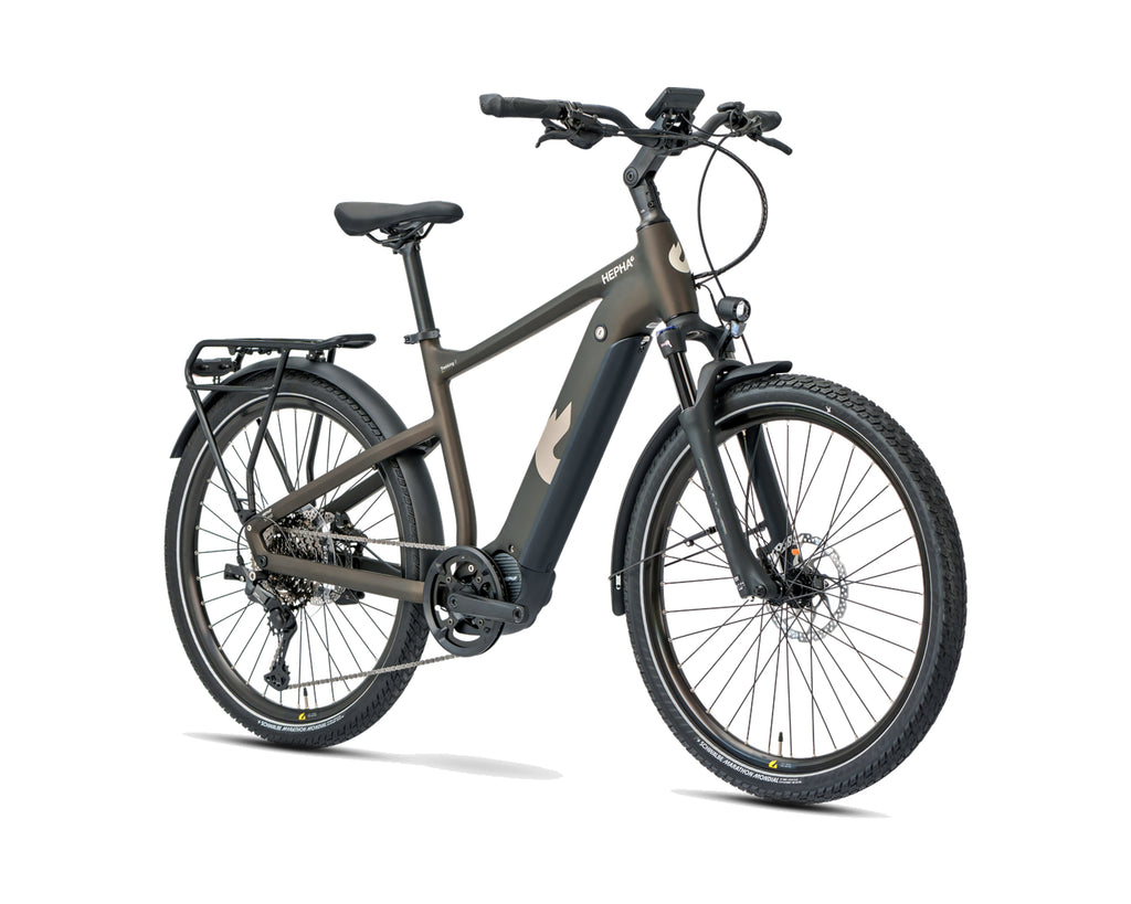 HEPHA – Trekking 7 Ultra – Dark Brown – High Step – 2026, Fahrrad, Modelljahr 2026, in Dark Brown, Frontansicht, Bild 2