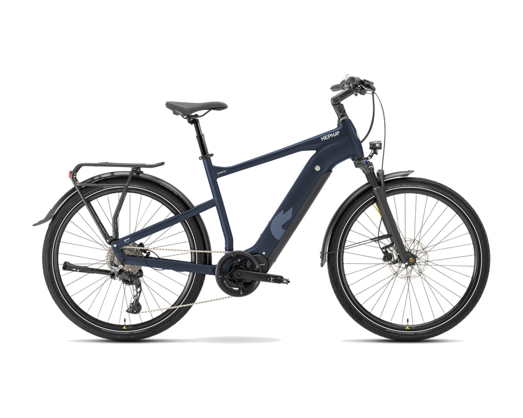 HEPHA – Trekking 7 Ultra Plus – Dark Blue – High Step – 2026, Fahrrad, Modelljahr 2026, in Dark Blue, Seitenansicht