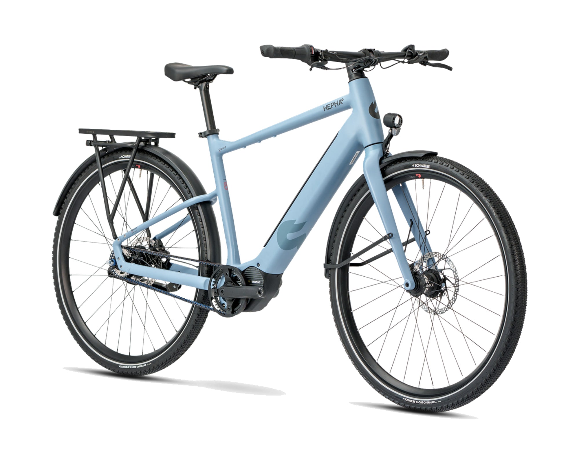 HEPHA – Urban 8 Ultra – Blue Grey – High Step – 2026, Fahrrad, Modelljahr 2026, in Blue Grey, Frontansicht, Bild 2