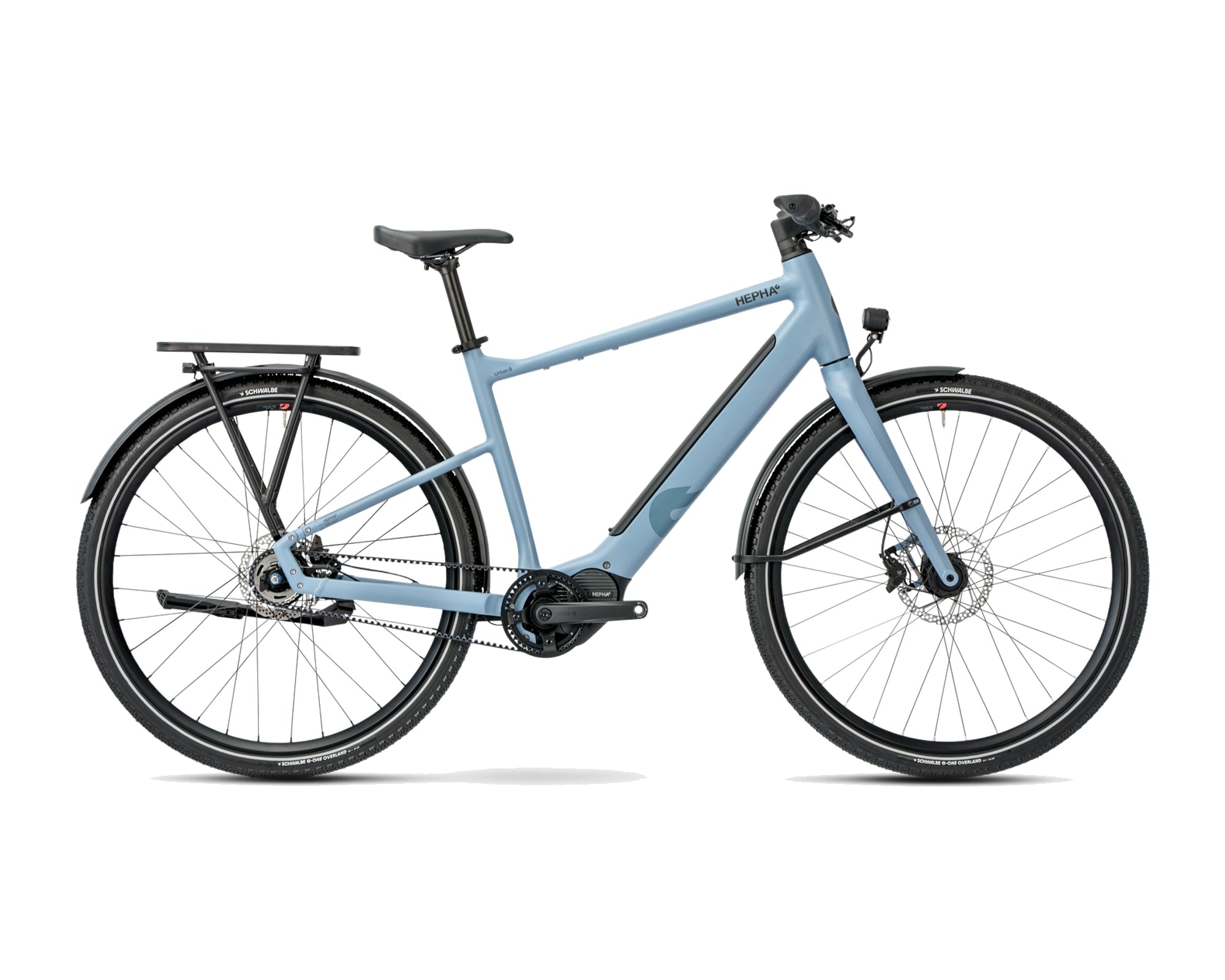 HEPHA – Urban 8 Ultra – Blue Grey – High Step – 2026, Fahrrad, Modelljahr 2026, in Blue Grey, Seitenansicht
