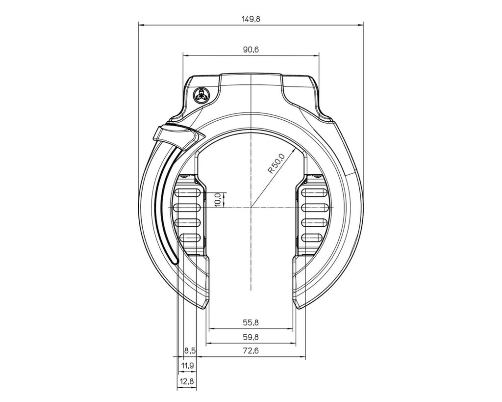 Trelock Rahmenschloss "P-O-C RS 453 AZ" - 60 mm
