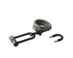 tex-lock Textlischloss "eyelet - Electric Grey" U/X-Lock - 80 cm