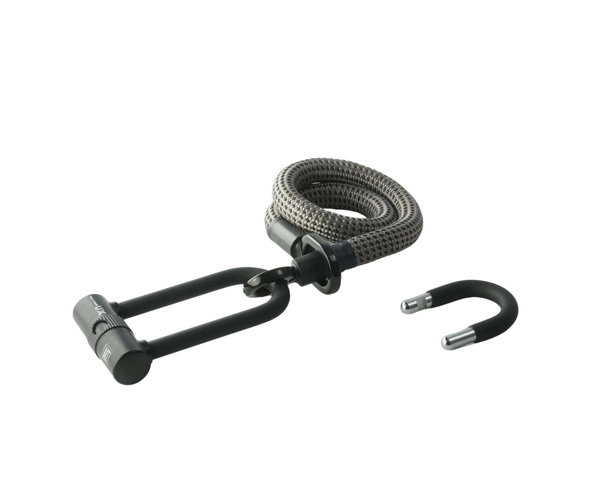 tex-lock Textlischloss "eyelet - Electric Grey" U/X-Lock - 80 cm