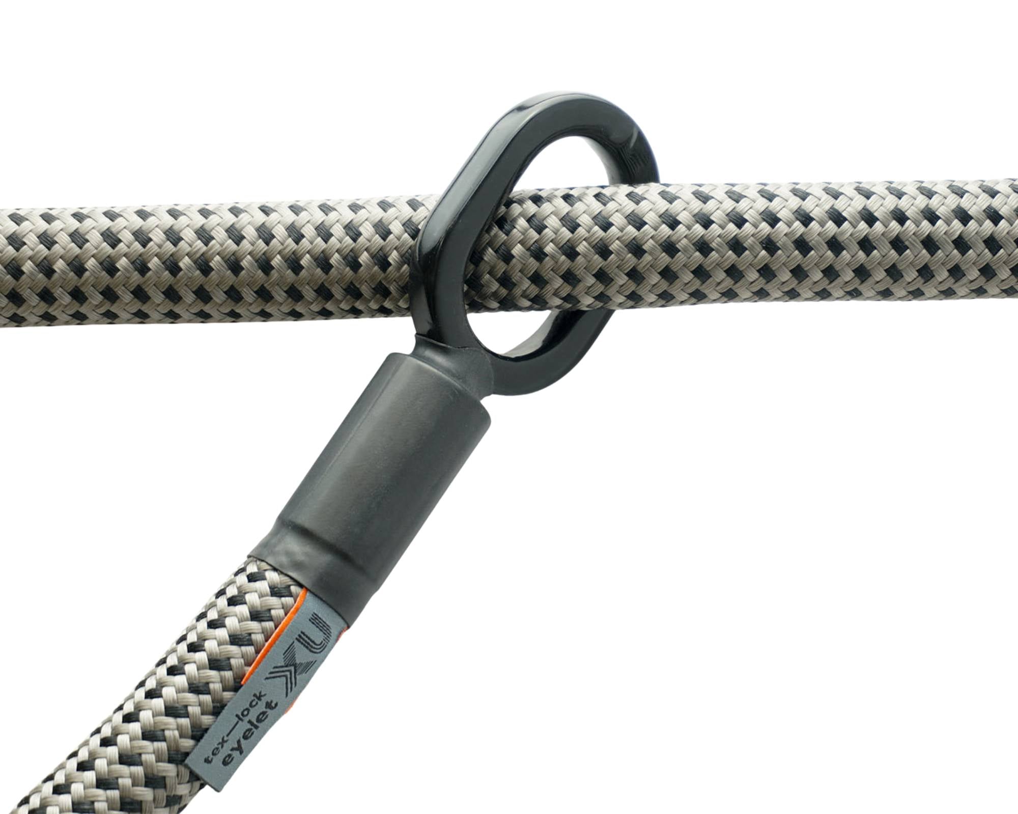 tex-lock Textlischloss "eyelet - Electric Grey" U/X-Lock - 80 cm