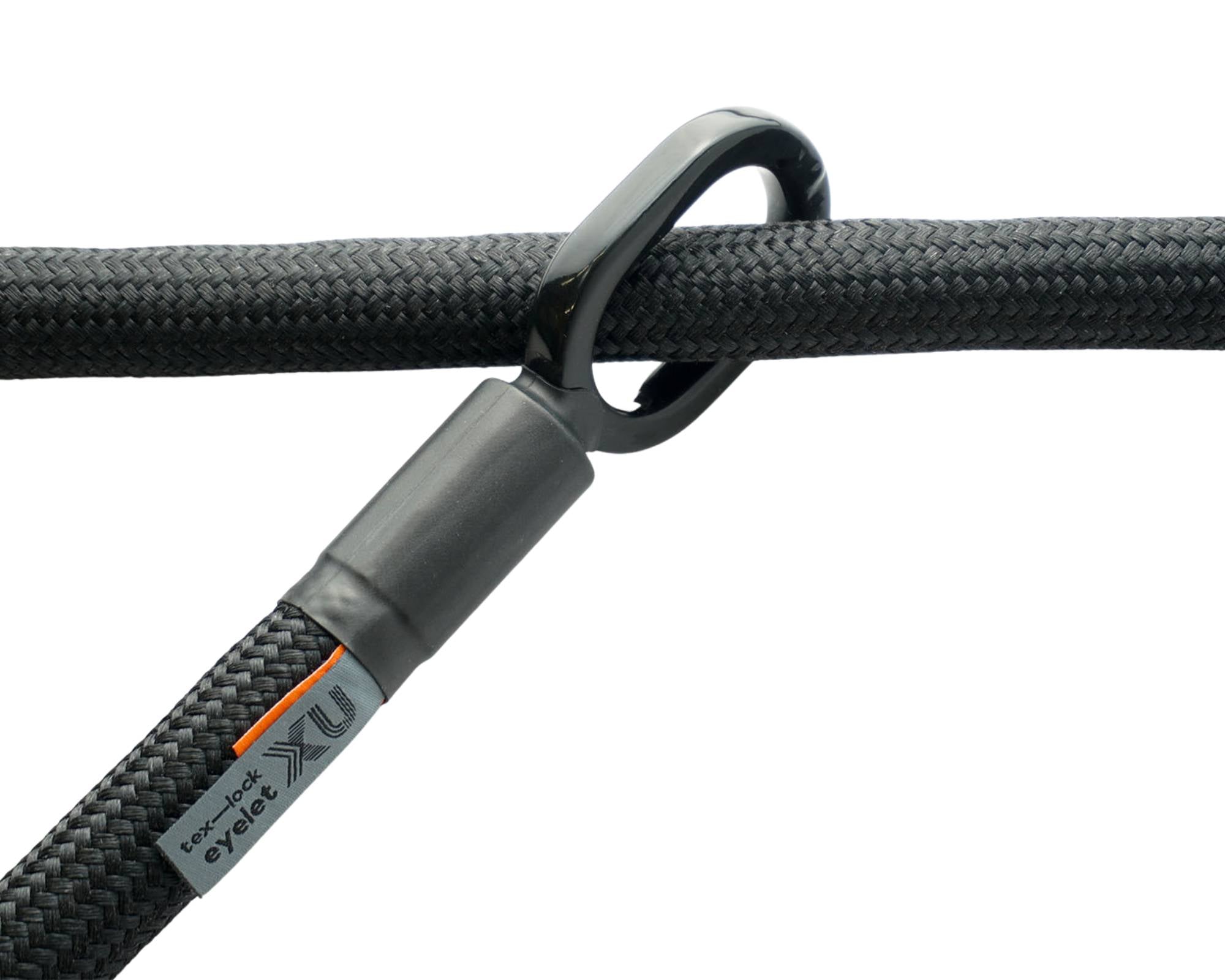 tex-lock Textlischloss "eyelet - Onyx Black" U/X-Lock - 160 cm