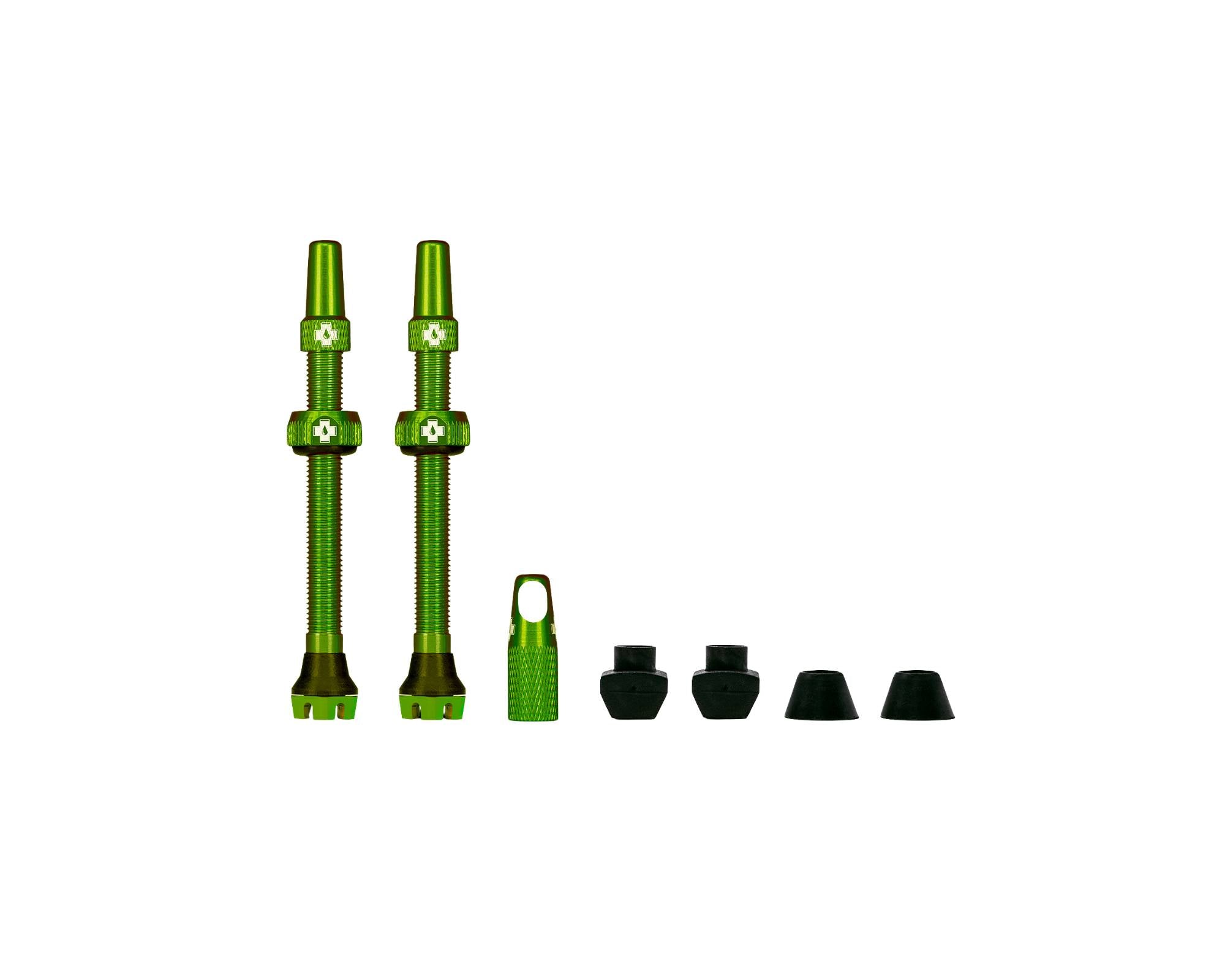 Muc-Off Tubeless Valve Kit V2 Universal for MTB & Road - Green 44mm