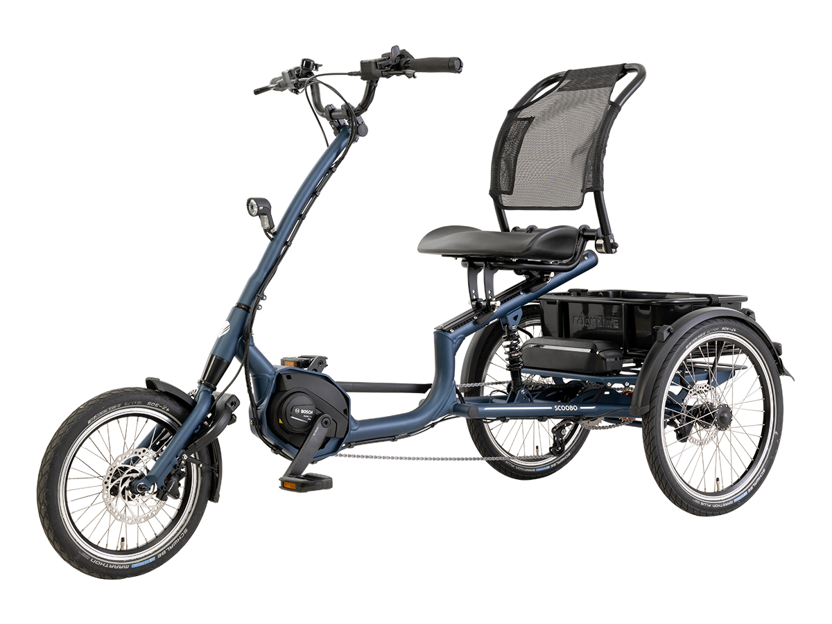 pfautec Scoobo Smart Sesseldreirad in Azzurro – Gesamtansicht