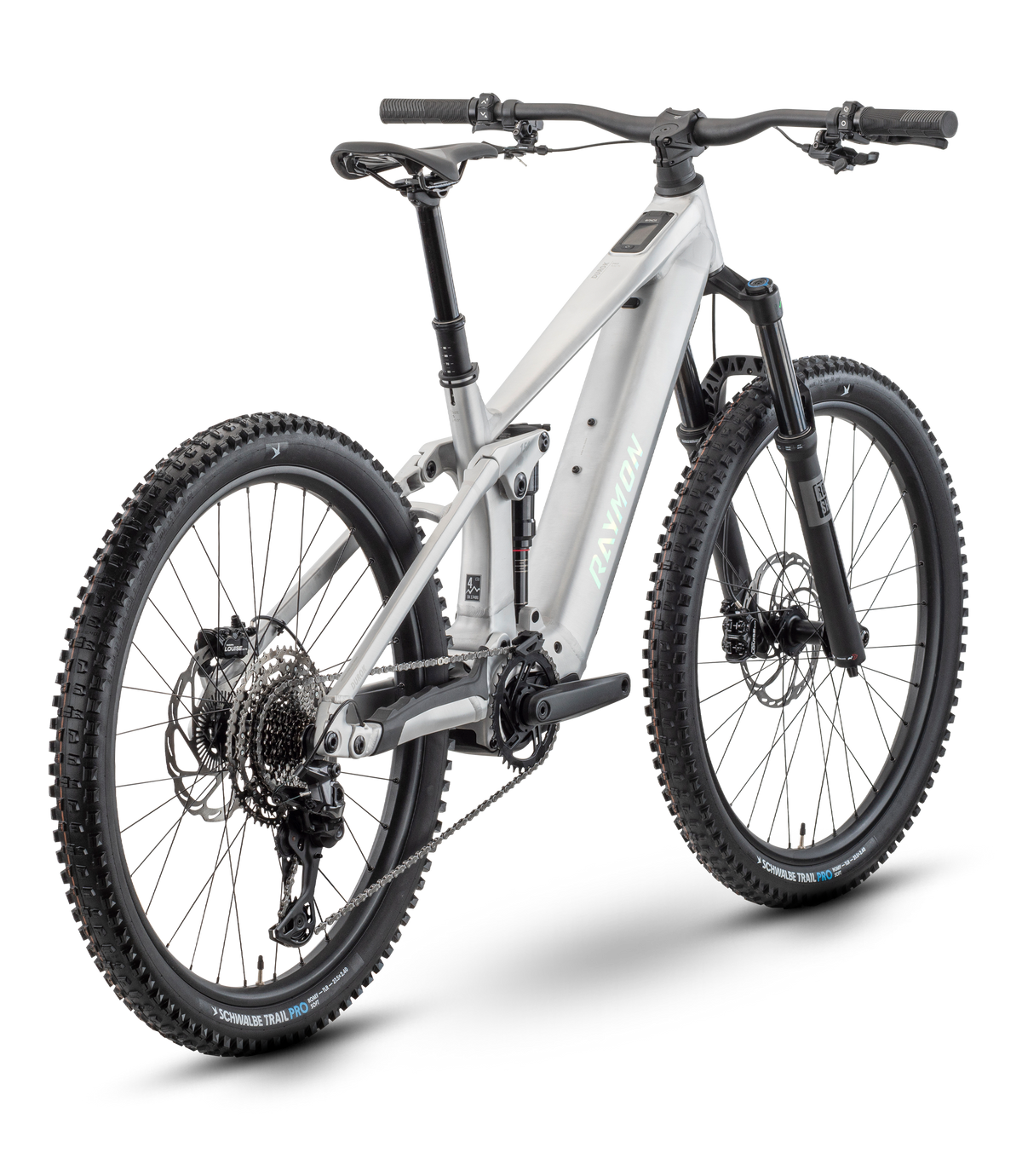 Raymon Durok Pro in raw alloy – Ansicht schräg von hinten