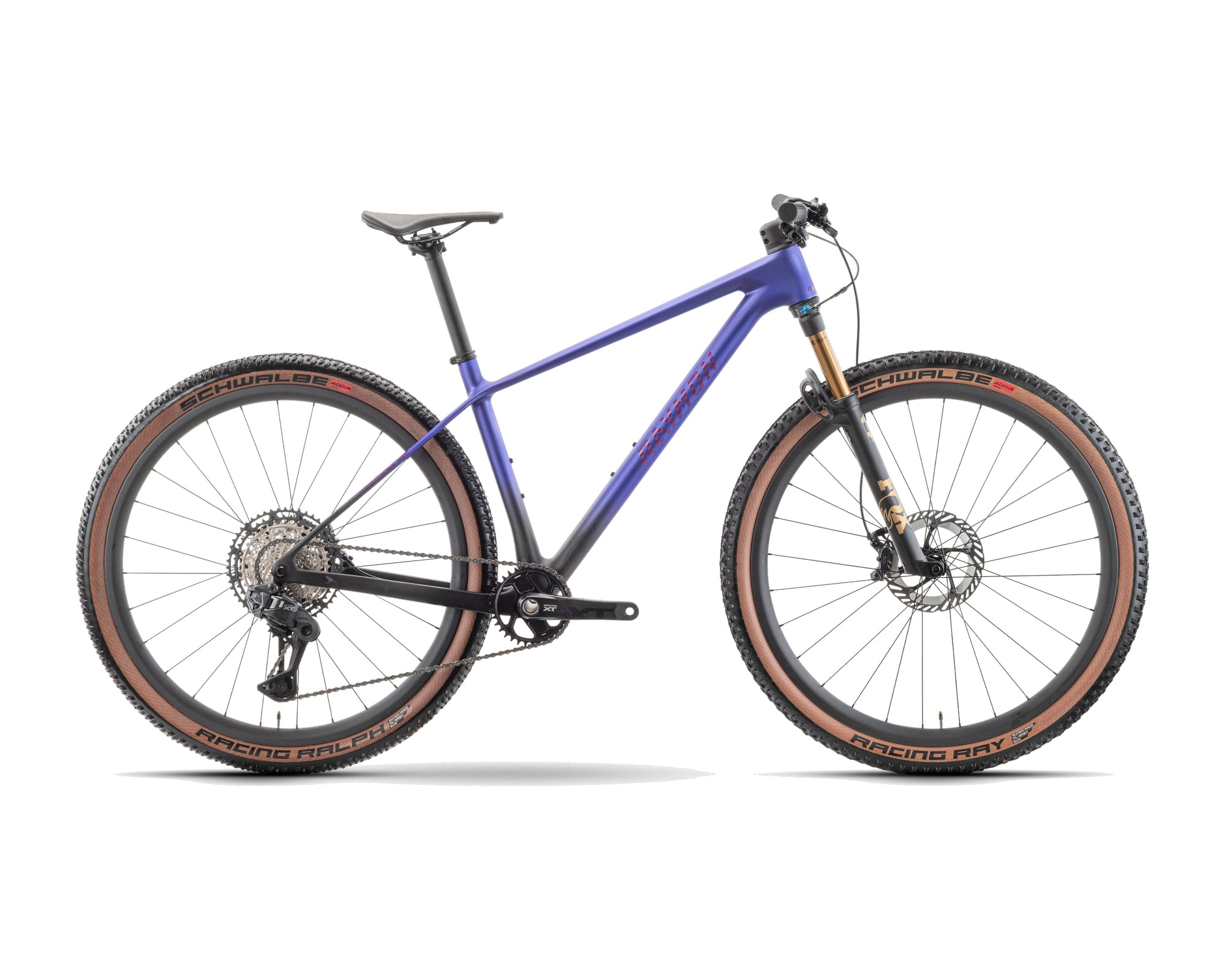 Raymon – Arid Ultra – hyacinth/carbon – 2027, Fahrrad, Modelljahr 2027, in hyacinth/carbon, Seitenansicht