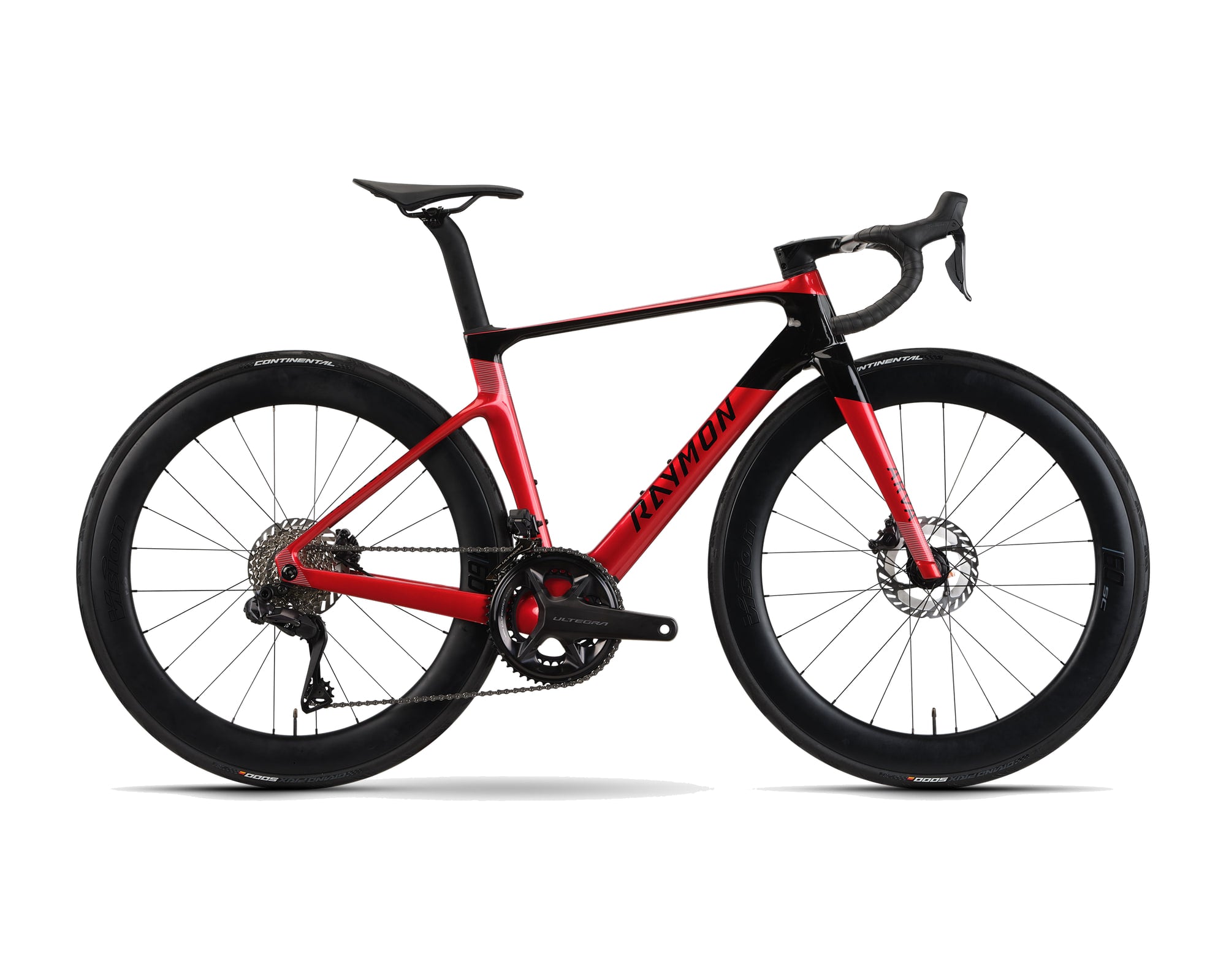 Raymon – Arva Ultra – rubyred/carbon – 2026, Fahrrad, Modelljahr 2026, in rubyred/carbon, Seitenansicht