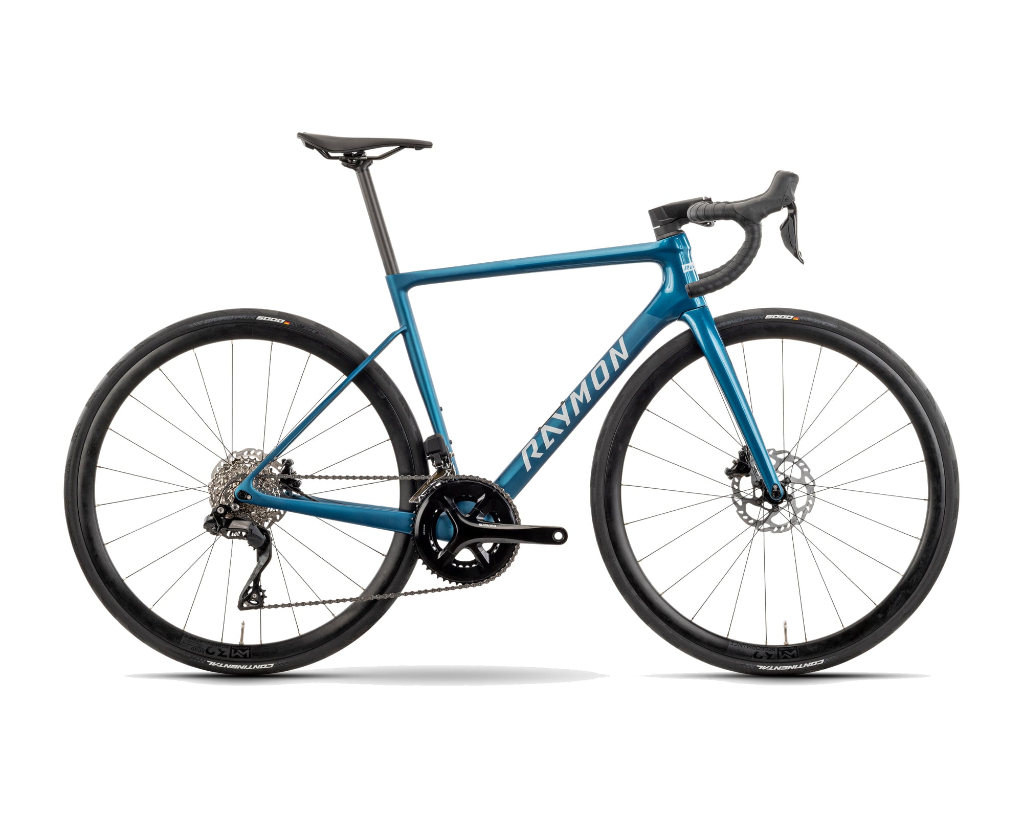 Raymon – Kirana Pro – turquoise stealth – 2025, Fahrrad, Modelljahr 2025, in turquoise stealth, Seitenansicht
