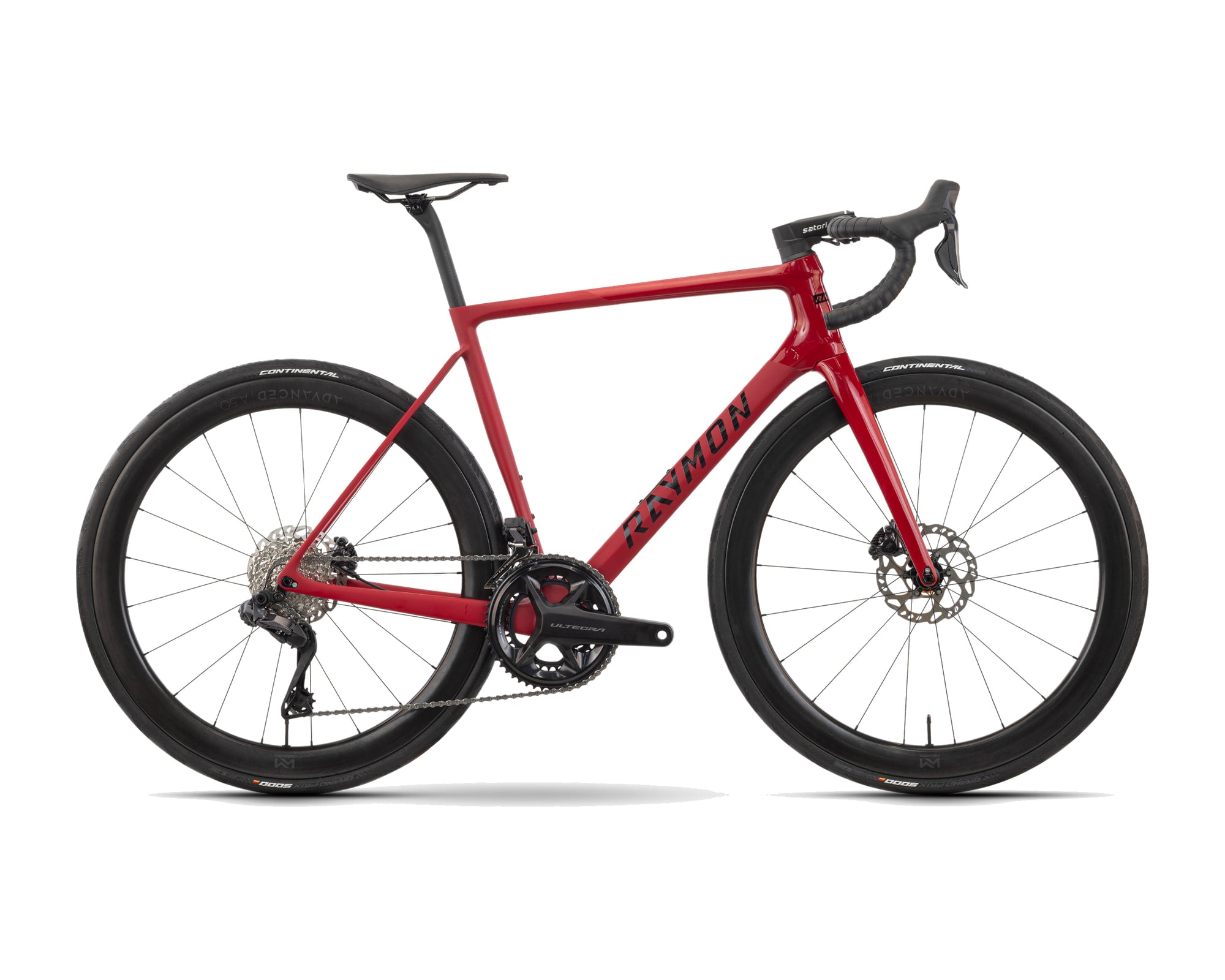 Raymon – Kirana Ultra – carmine red stealth – 2025, Fahrrad, Modelljahr 2025, in carmine red stealth, Seitenansicht