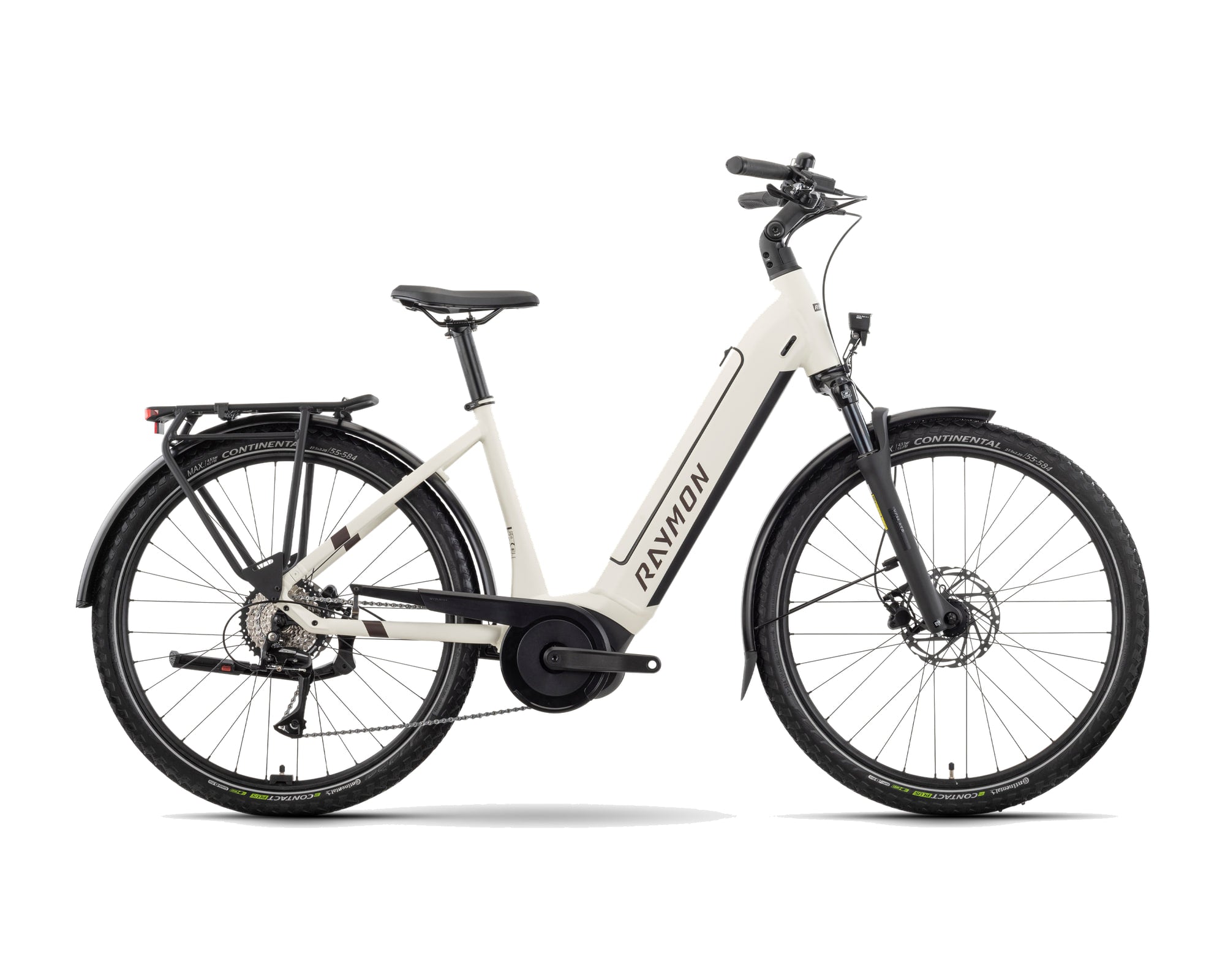 Raymon – Metmo – cotton / taupe – 2025, Fahrrad, Modelljahr 2025, in cotton / taupe, Seitenansicht