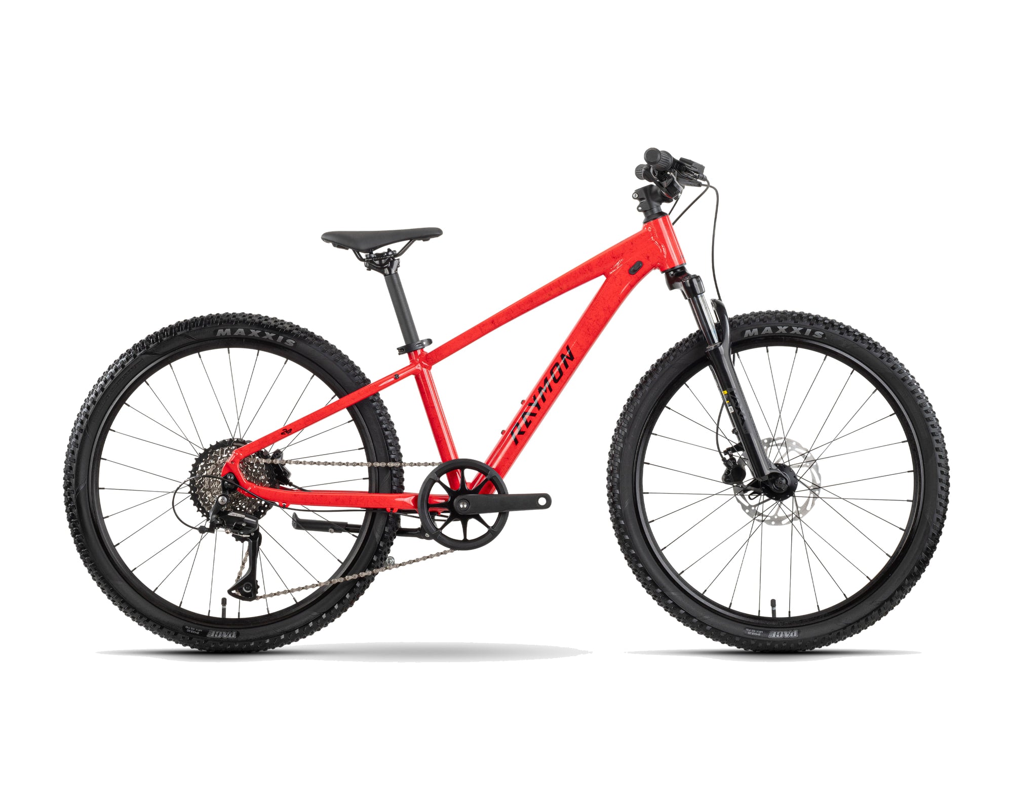 Raymon – Nayta 24 Pro – red marble – 2026, Fahrrad, Modelljahr 2026, in red marble, Seitenansicht