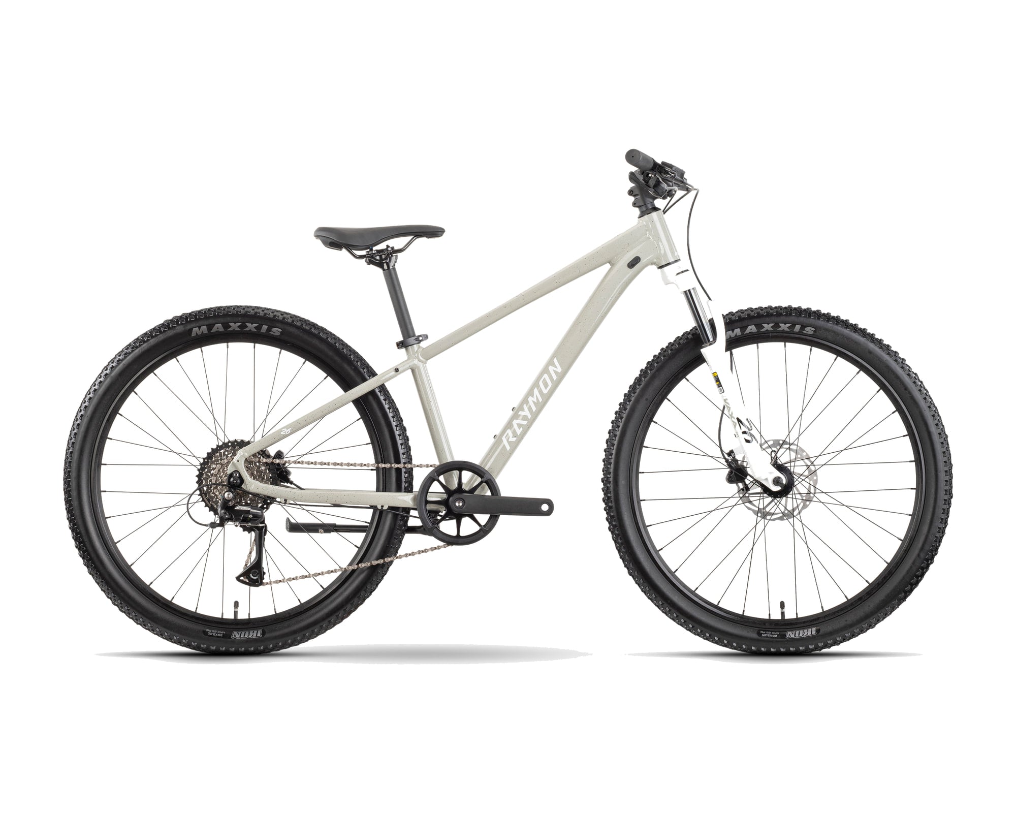 Raymon – Nayta 26 Pro – grey confetti – 2026, Fahrrad, Modelljahr 2026, in grey confetti, Seitenansicht