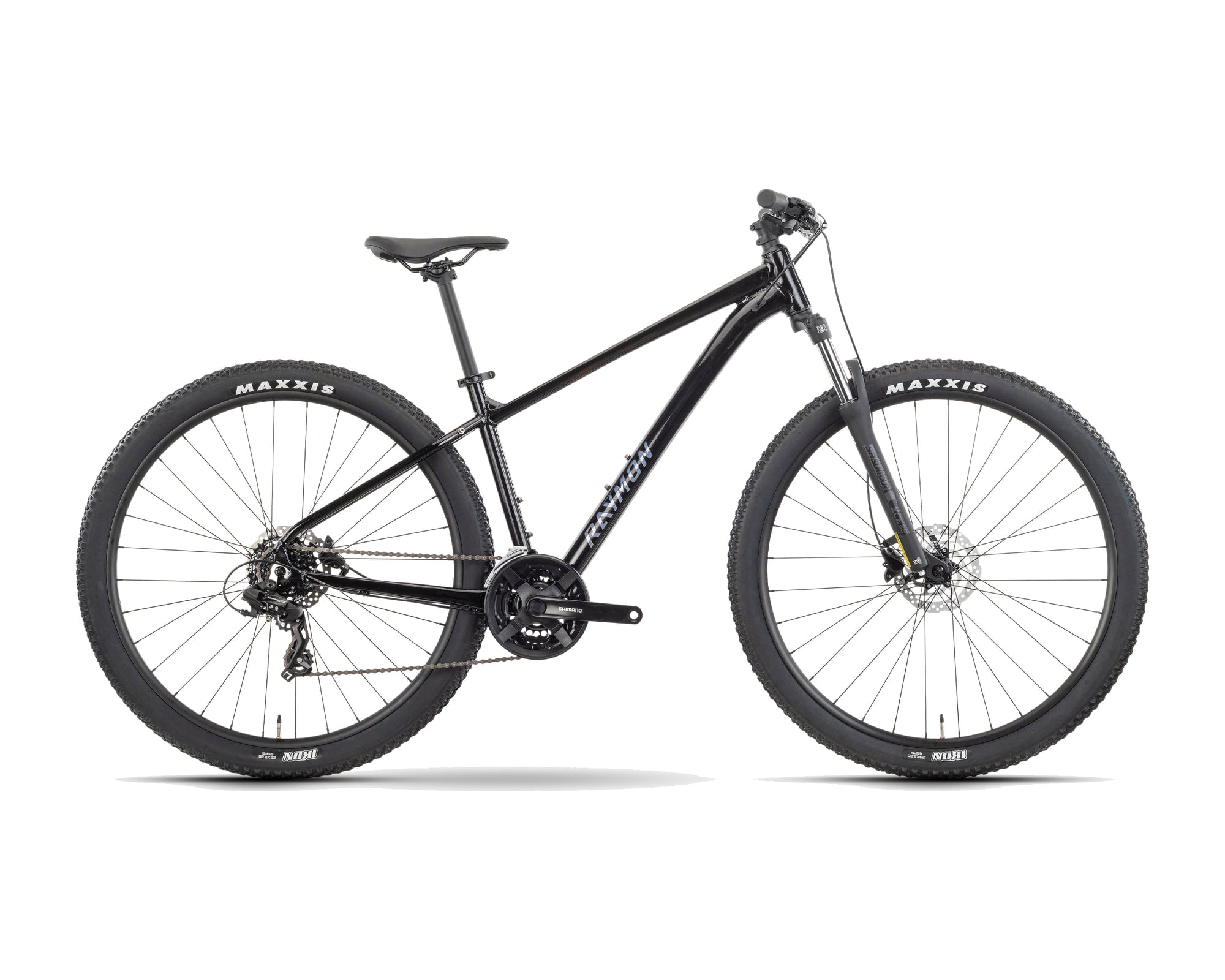 Raymon – Nayta – black/iredesciant black – 2025, Fahrrad, Modelljahr 2025, in black/iredesciant black, Seitenansicht
