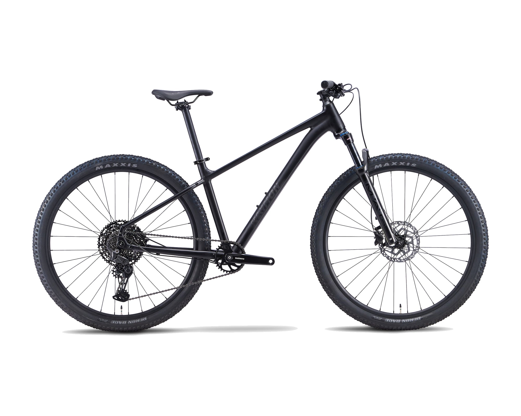 Raymon – Nayta Pro – black stealth – 2027, Fahrrad, Modelljahr 2027, in black stealth, Seitenansicht
