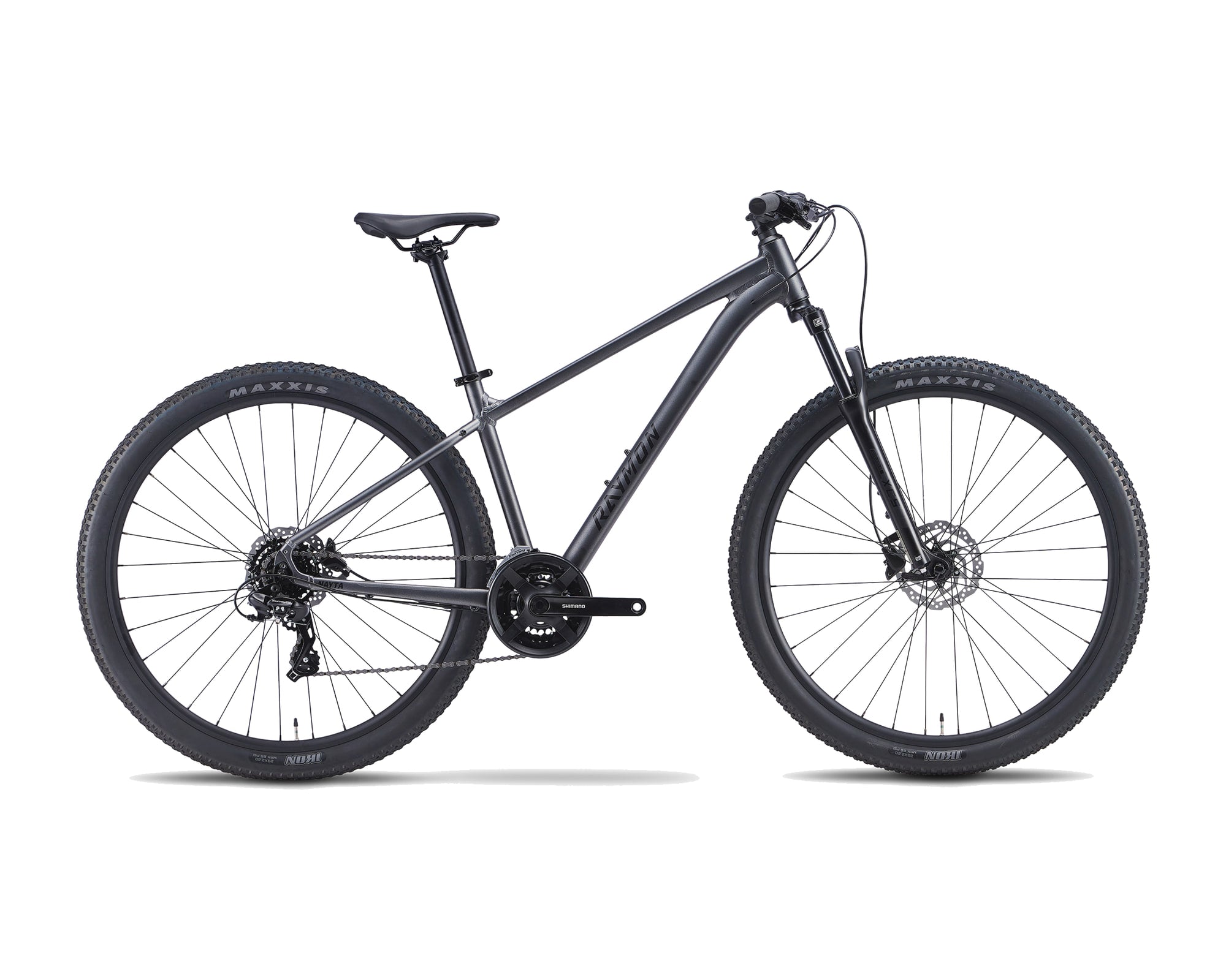 Raymon – Nayta Pure – starblack stealth – 2027, Fahrrad, Modelljahr 2027, in starblack stealth, Seitenansicht