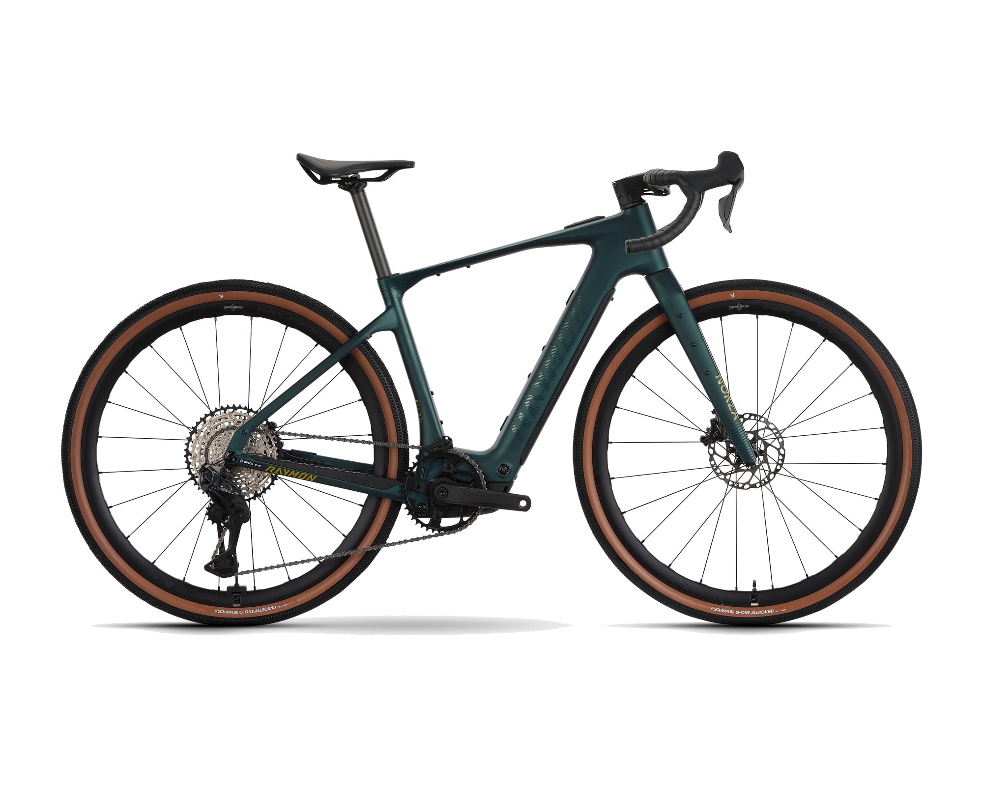Raymon – Norza Pro – pinegreen – 2026, Fahrrad, Modelljahr 2026, in pinegreen, Seitenansicht