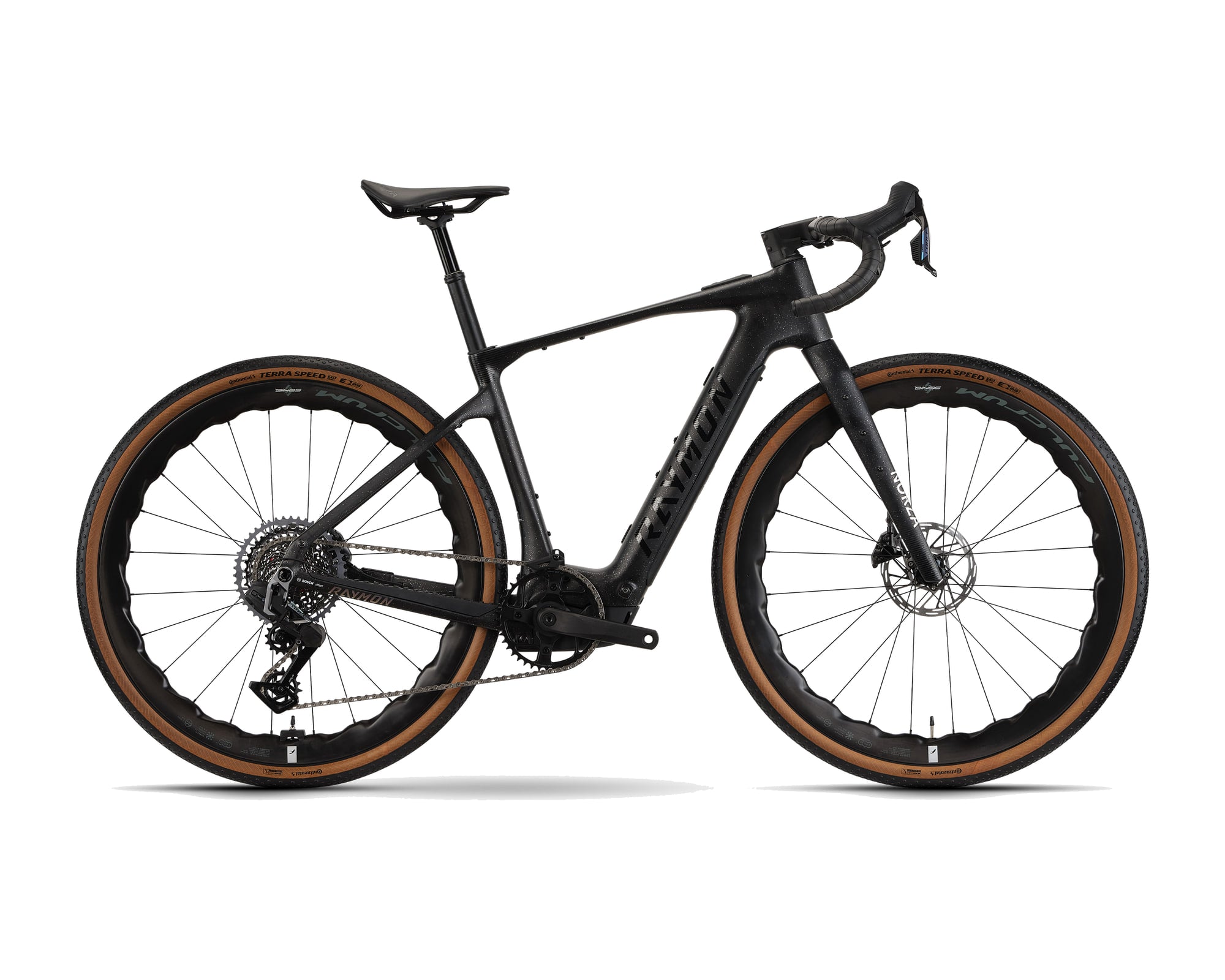 Raymon – Norza Ultra – carbon sparkle – 2026, Fahrrad, Modelljahr 2026, in carbon sparkle, Seitenansicht